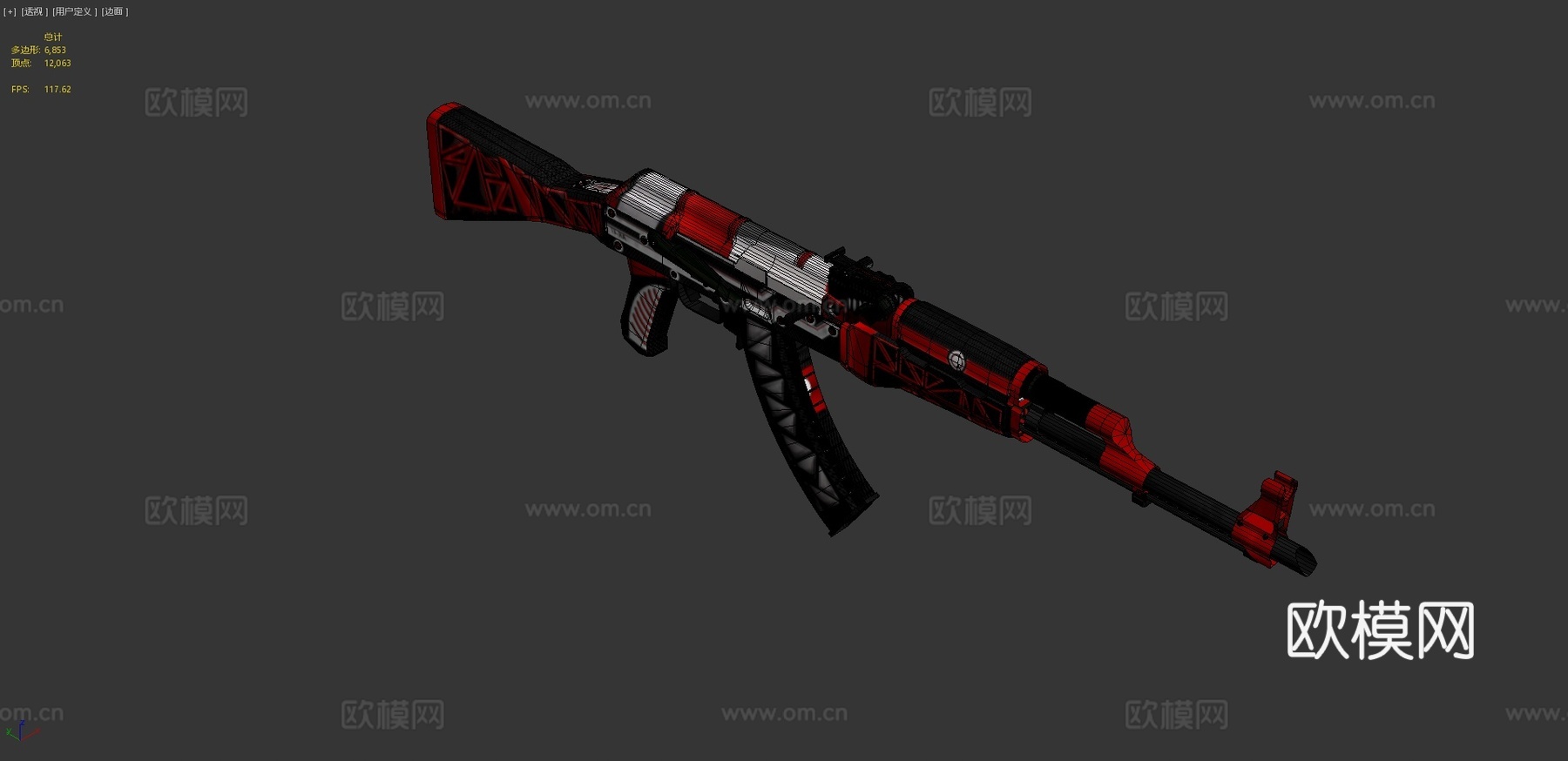 AK47英雄版3d模型