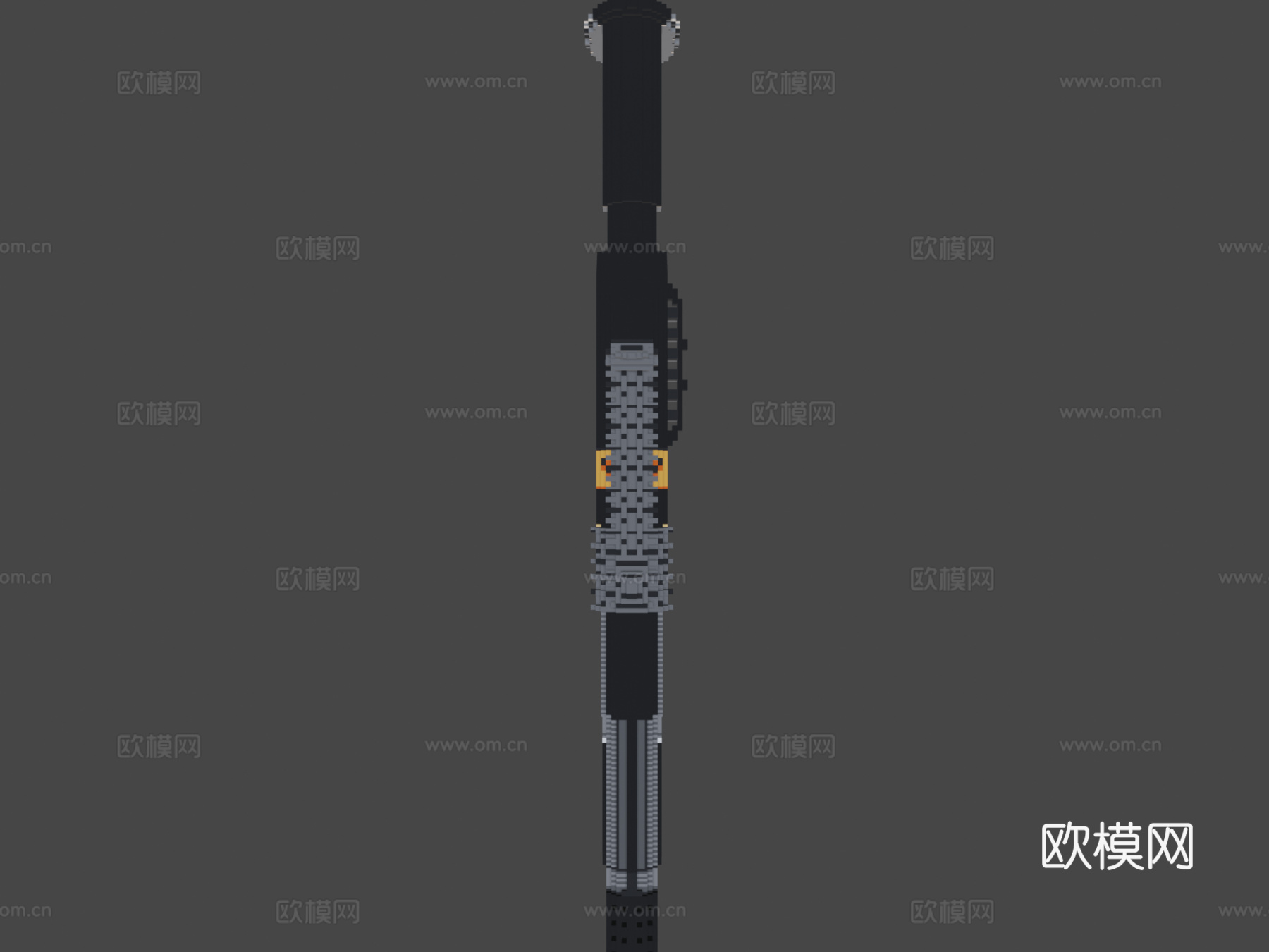 体素雷明顿870复古包一拳（立方64X）3d模型