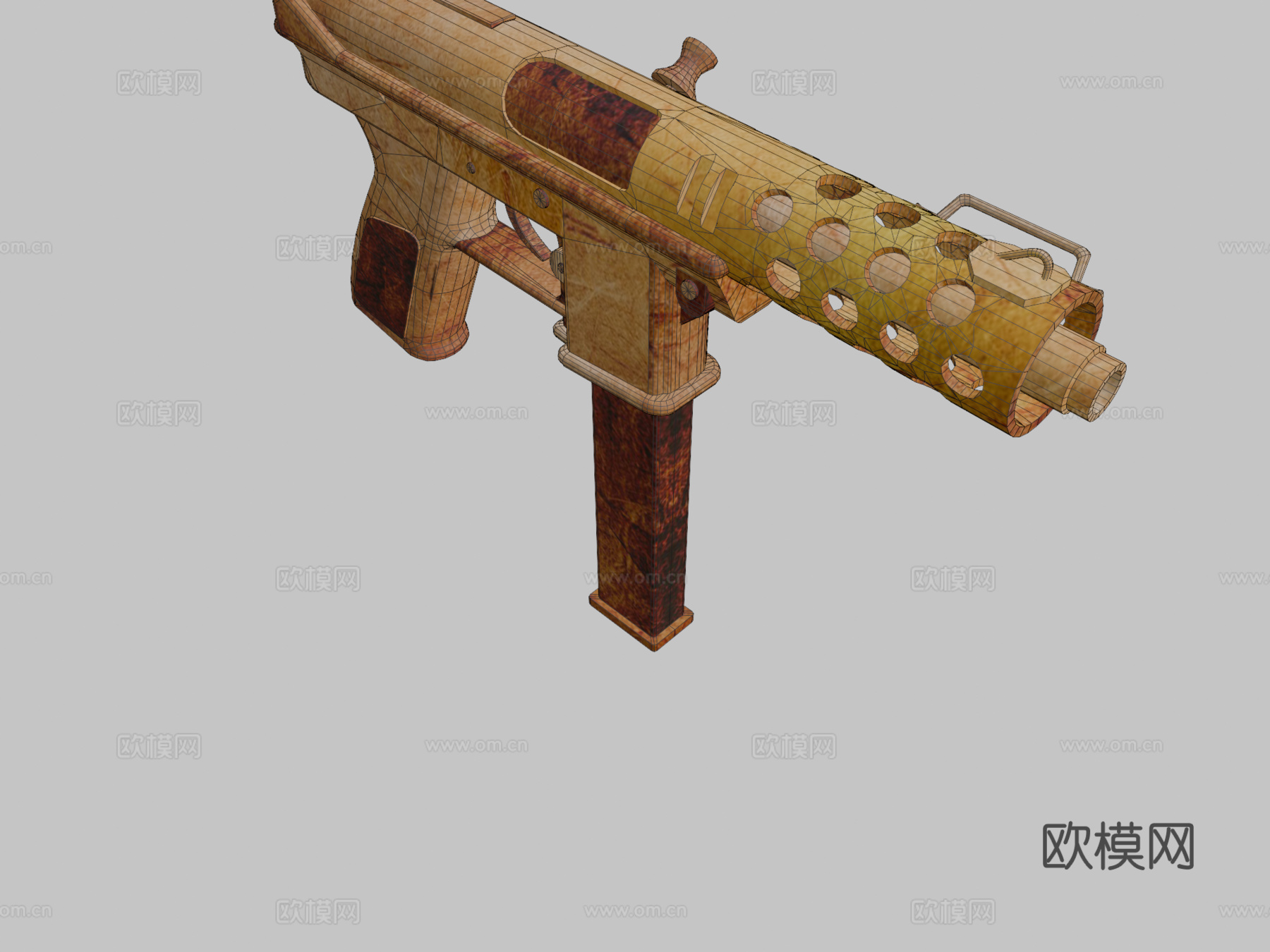 Tec-9-复古版3d模型