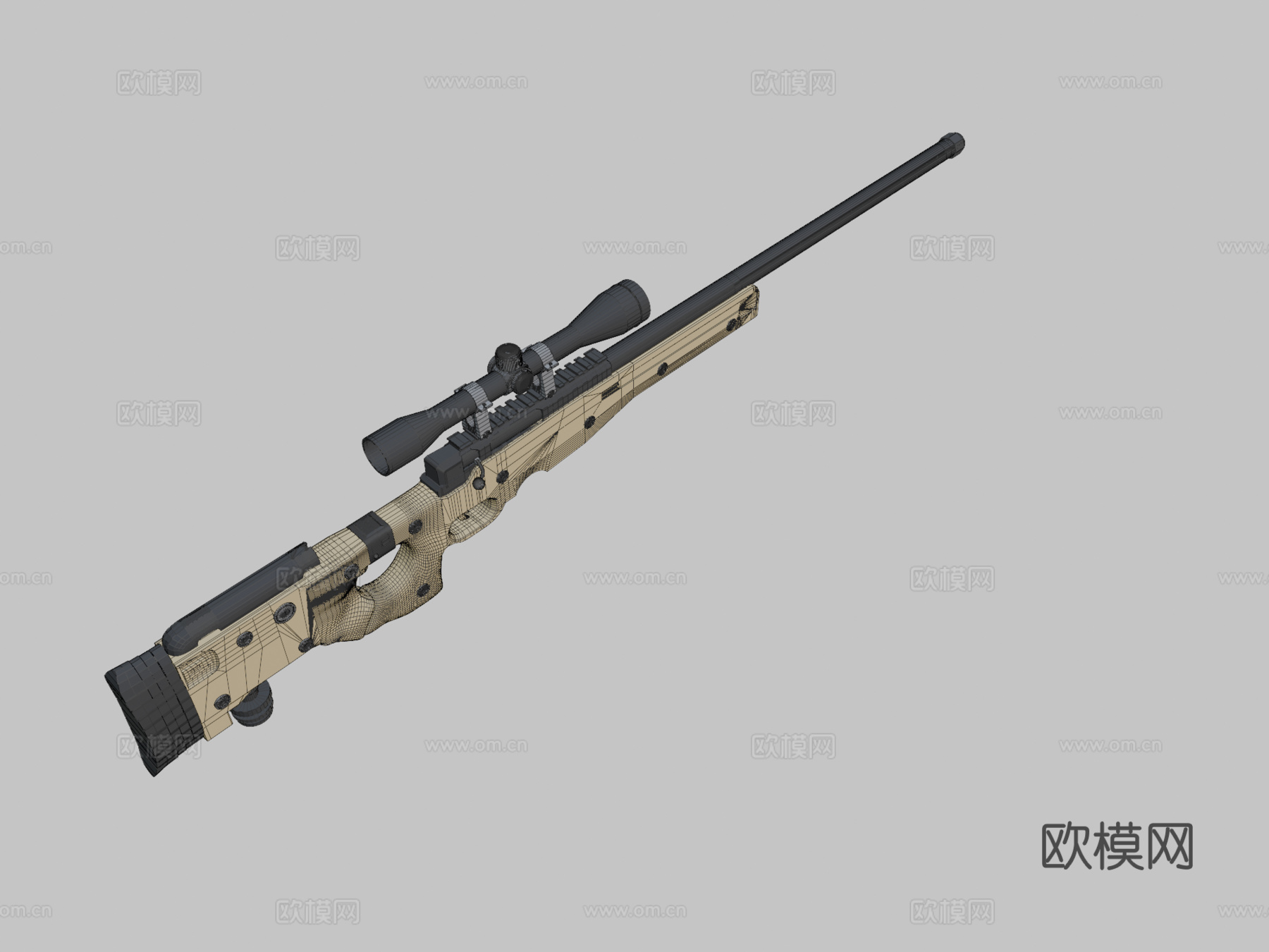 AWP(低多边形版)3d模型