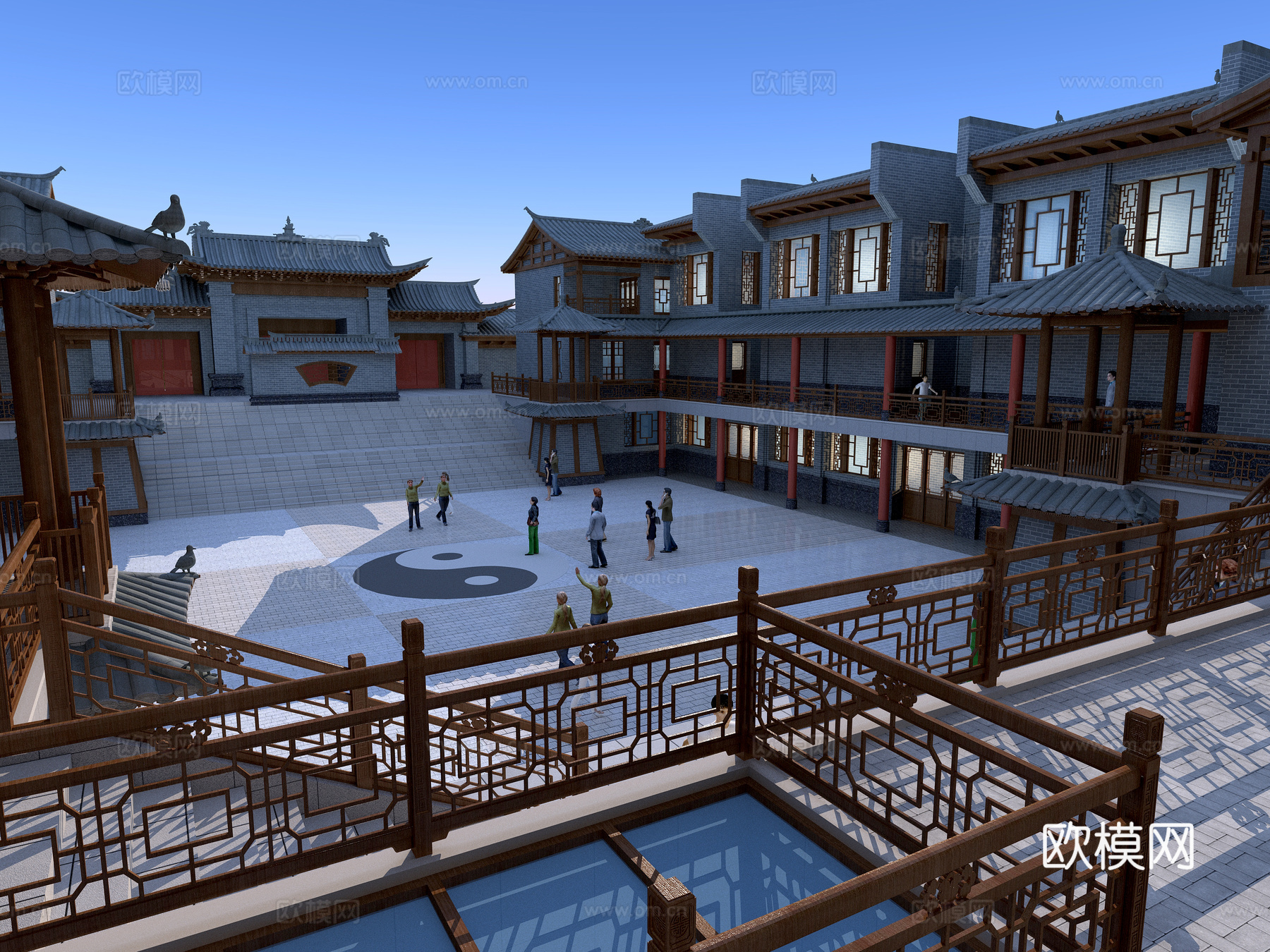 古建 寺庙 小镇 博物馆 商业街3d模型