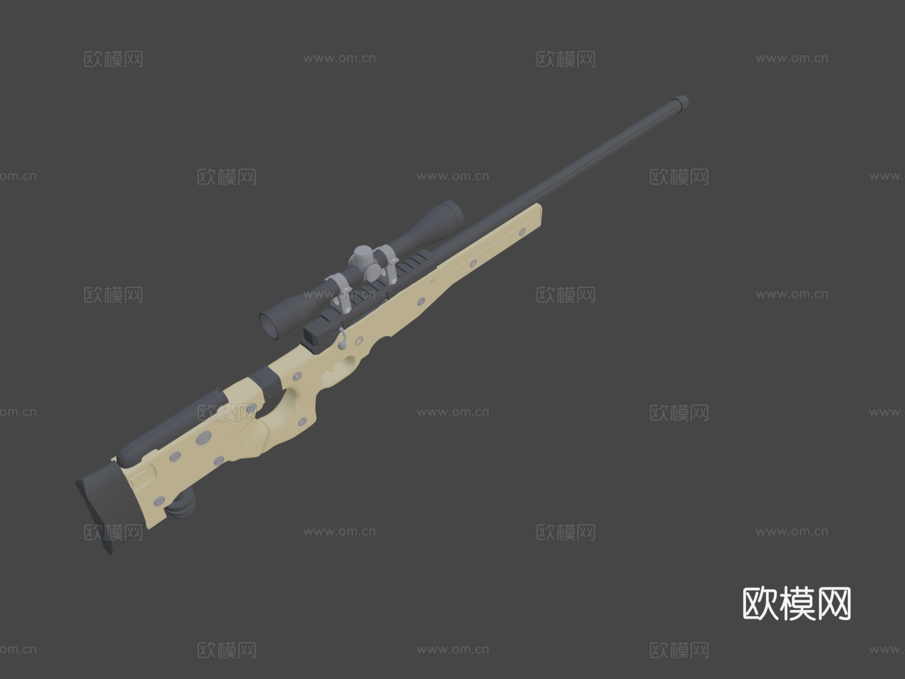 AWP(低多边形版)3d模型