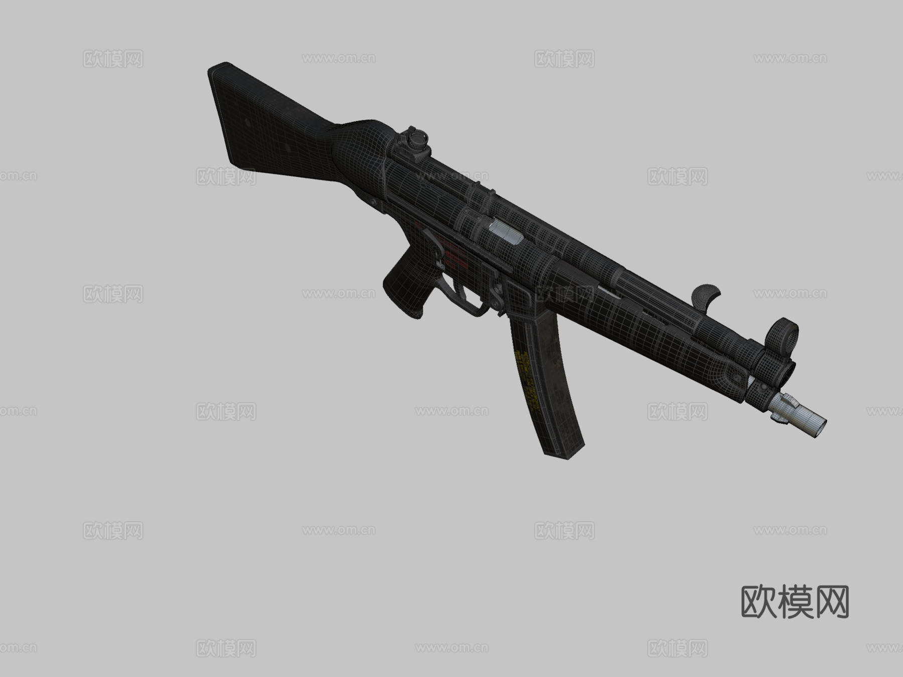 MP5冲锋枪3d模型