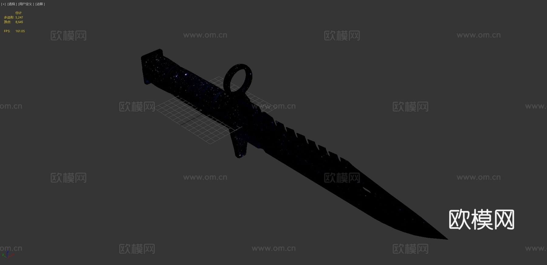 M9刺刀-B星3d模型