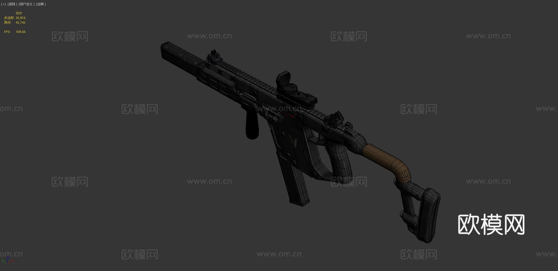 KRISS Vector .45 ACP3d模型