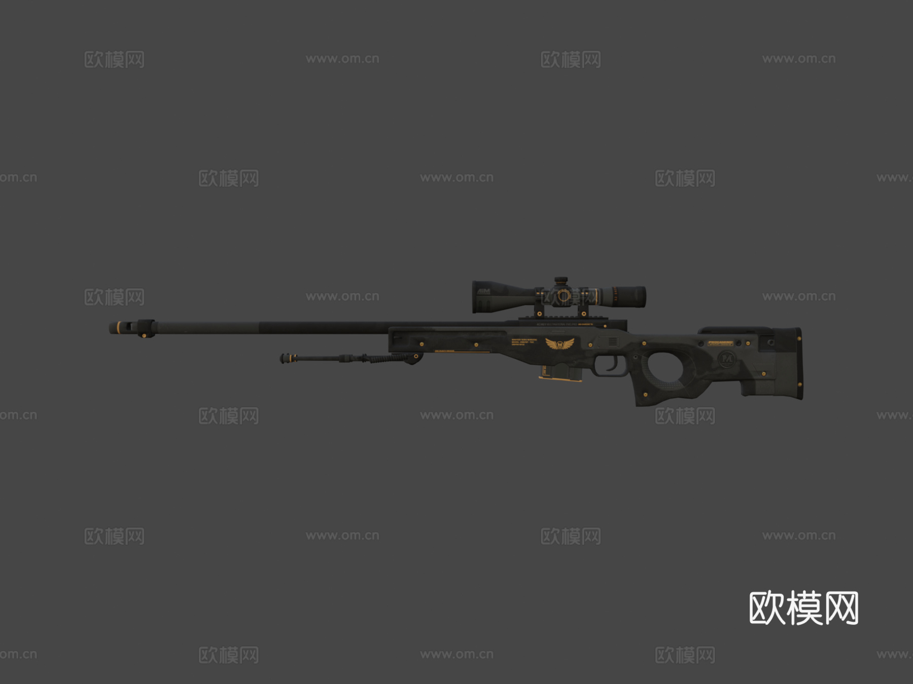 AWP-精英构造3d模型
