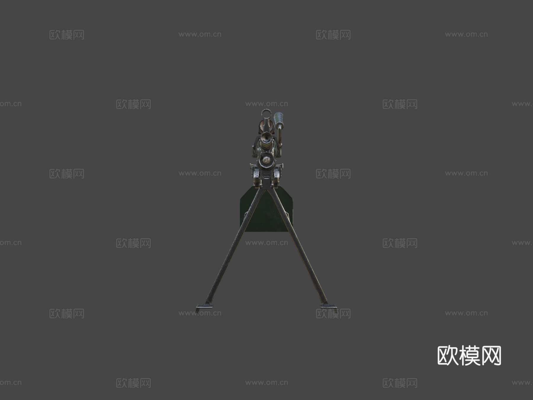 M248机枪3d模型
