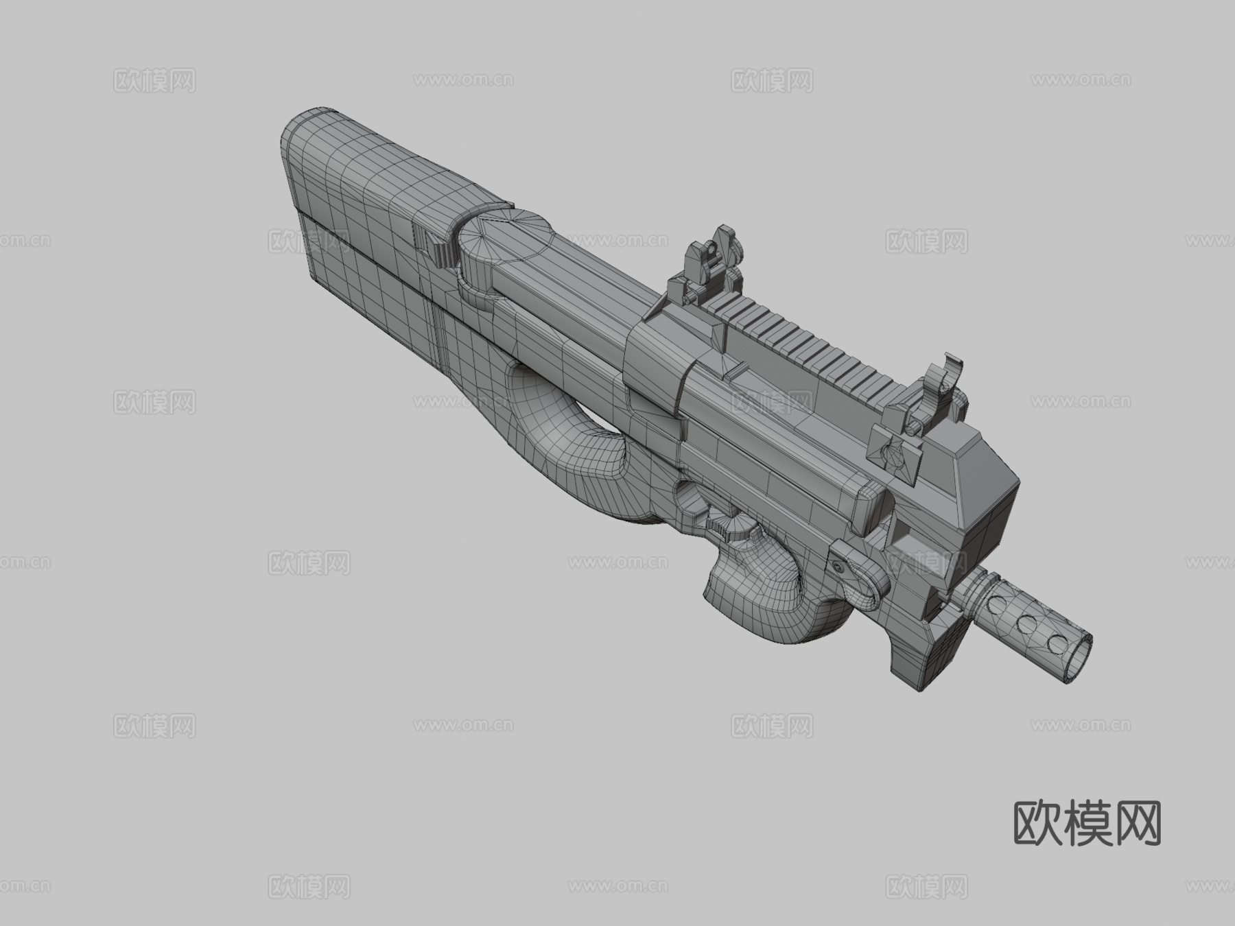 P90-灰熊3d模型