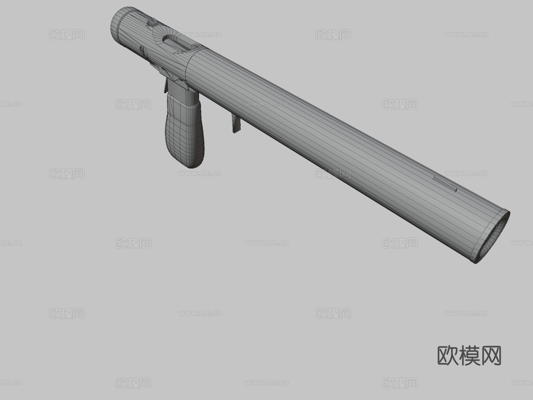 威尔罗德手枪3d模型