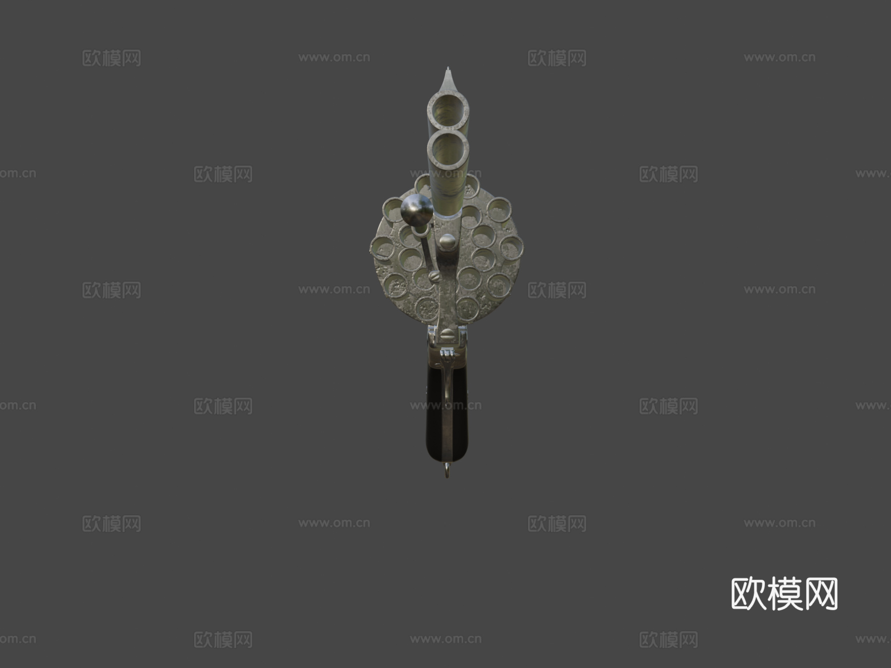 勒福舍左轮(20发双管)3d模型