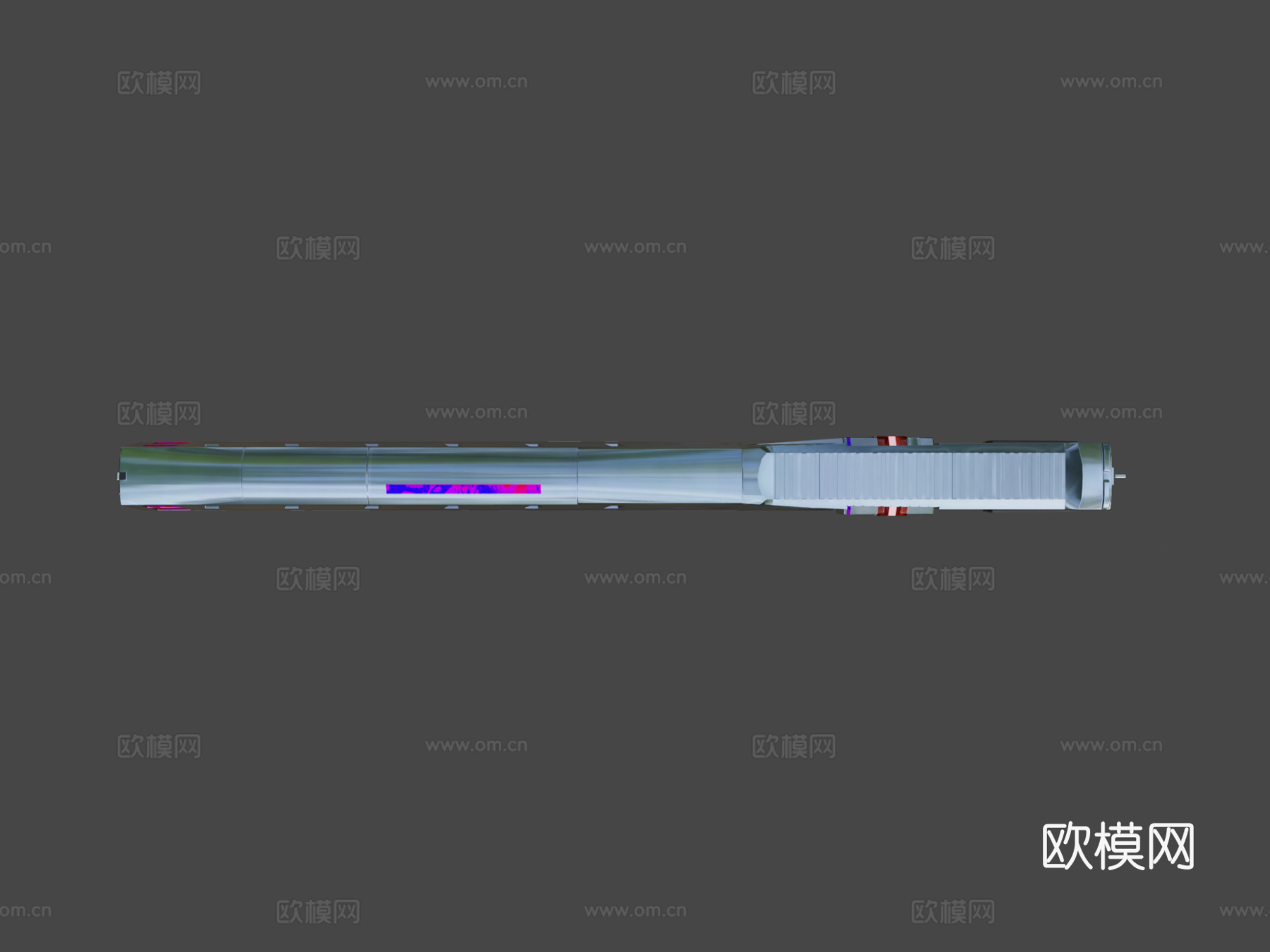 丑陋左轮怪枪3d模型