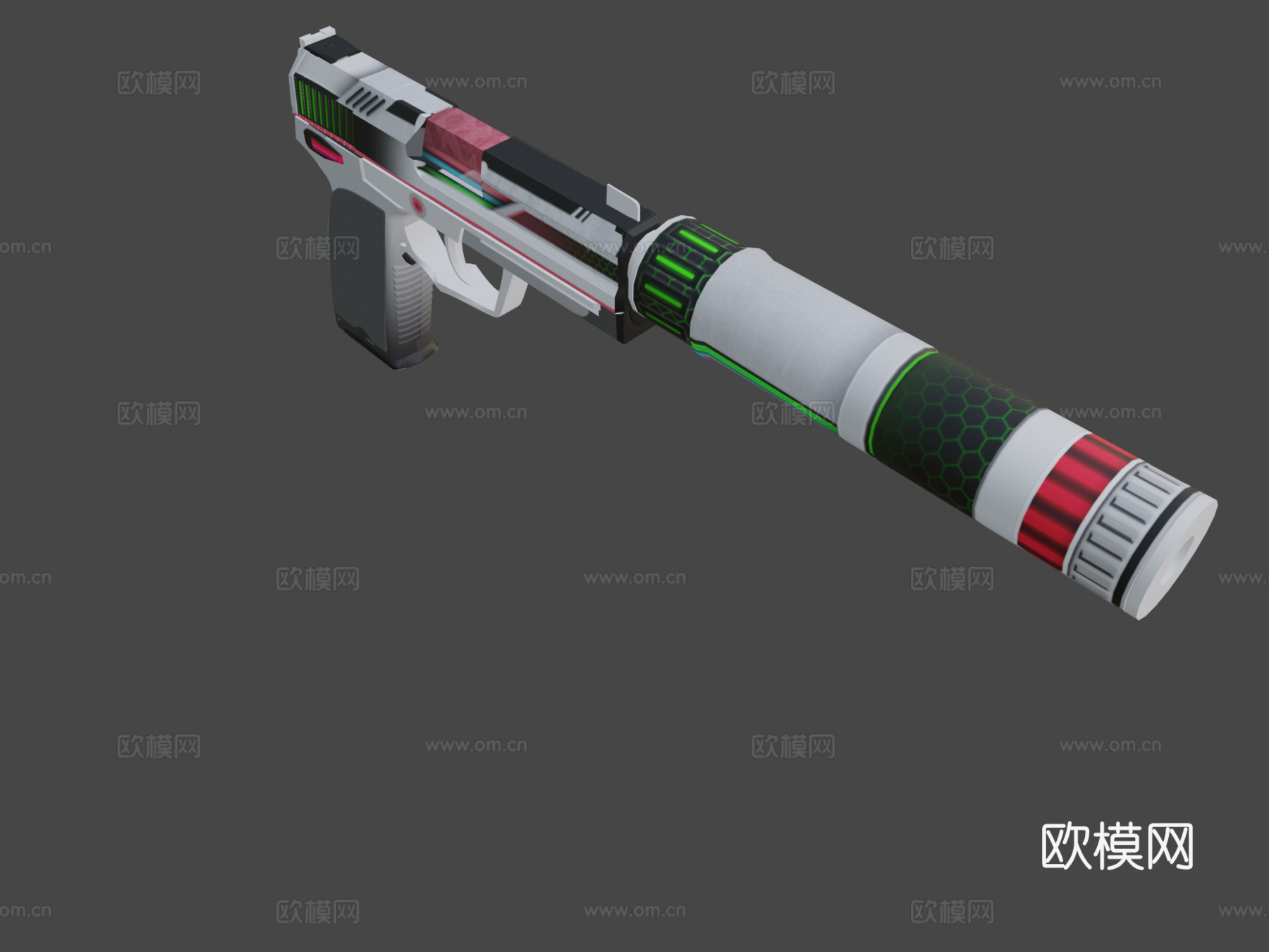 USP-S-相位器3d模型