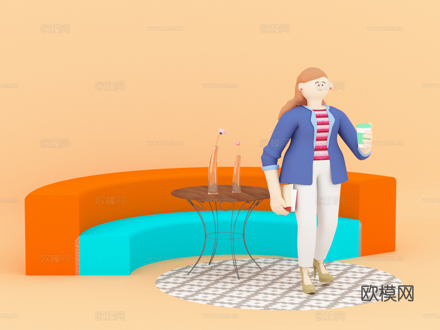 人物卡通3d模型