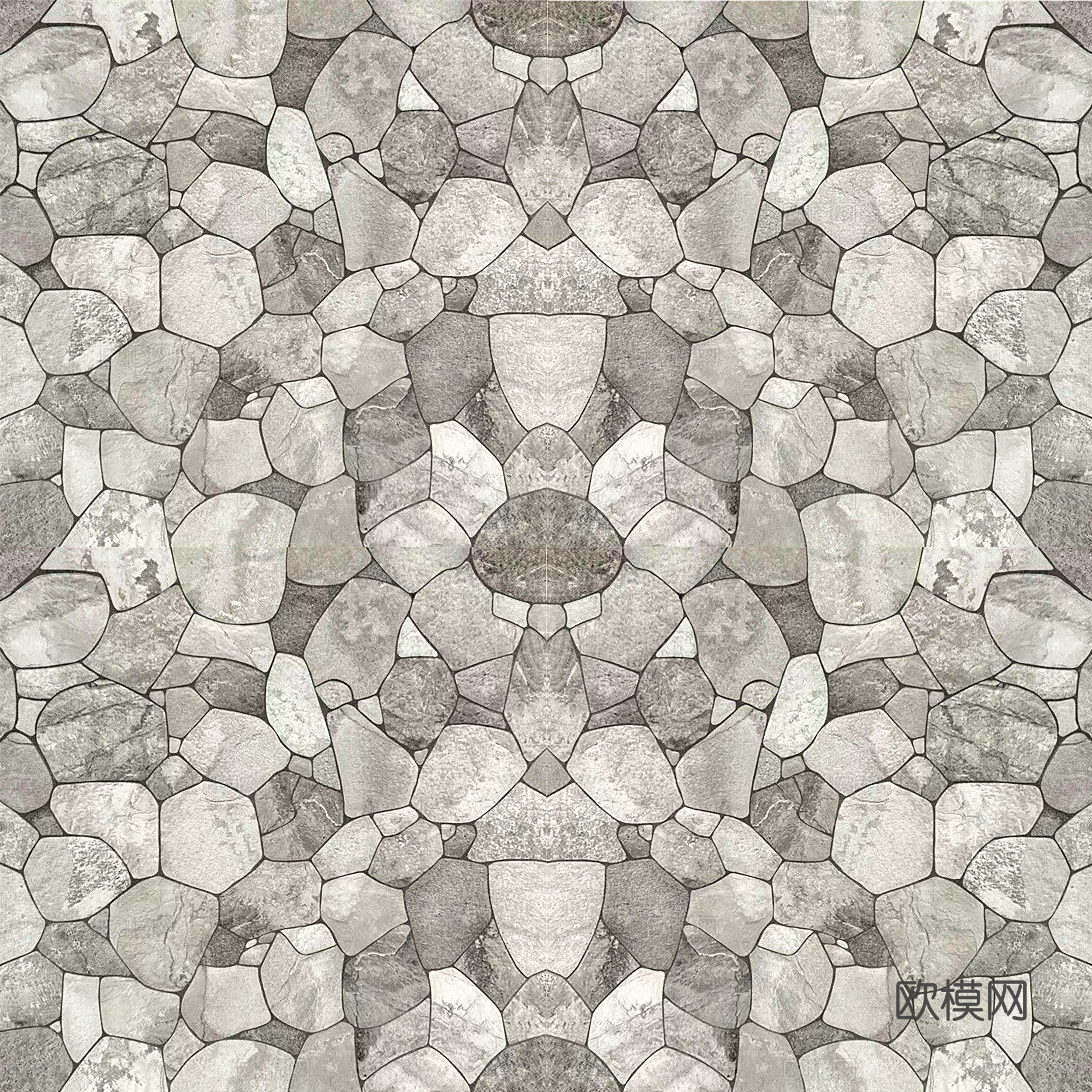 自然拼贴石材地面贴图