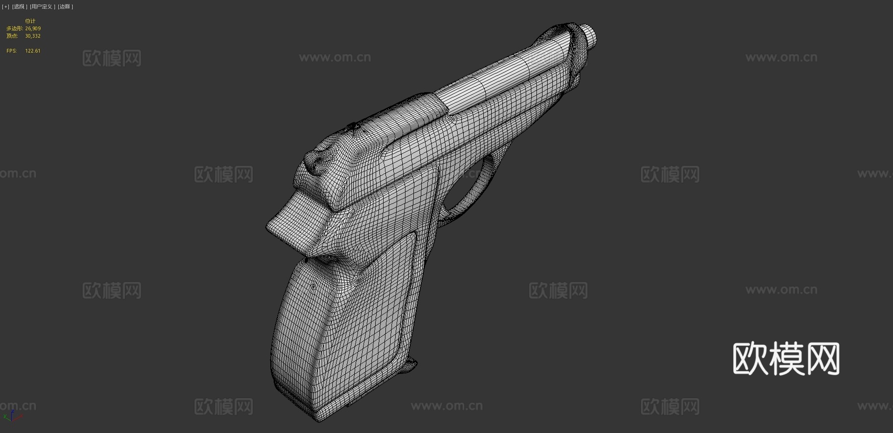 伯莱塔70型3d模型