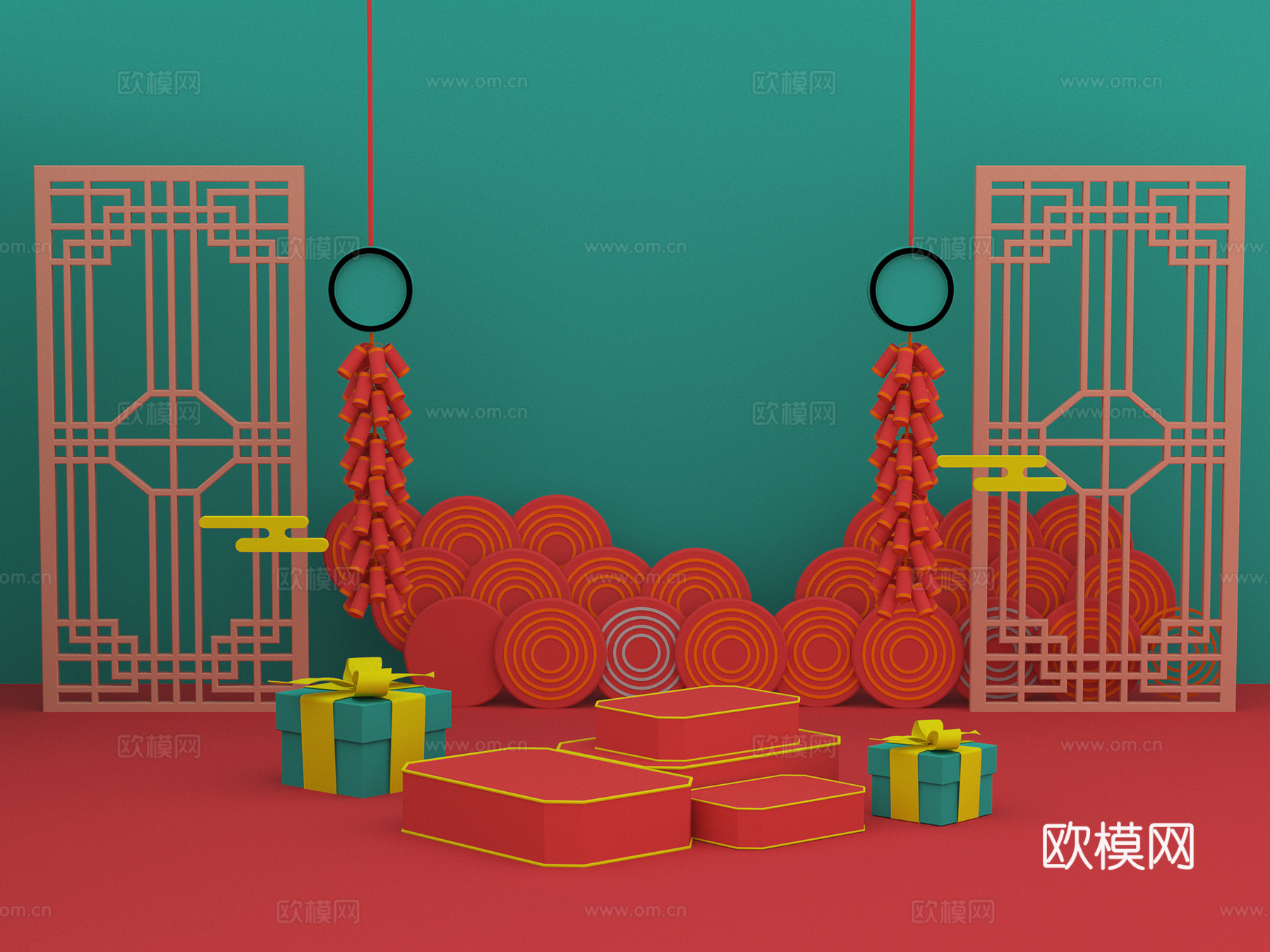 陈设 电商场景3d模型