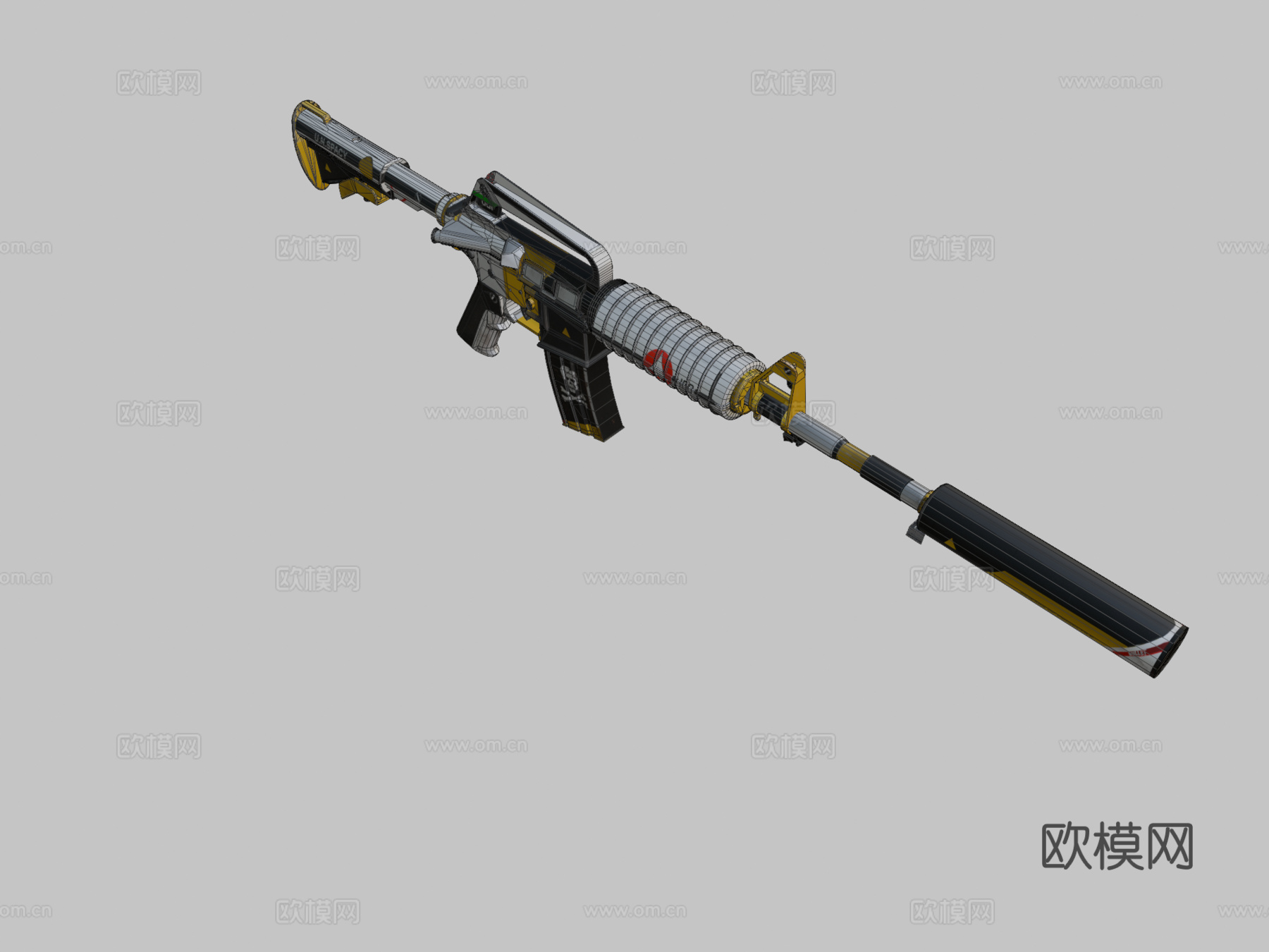 M4A1-S宏3d模型