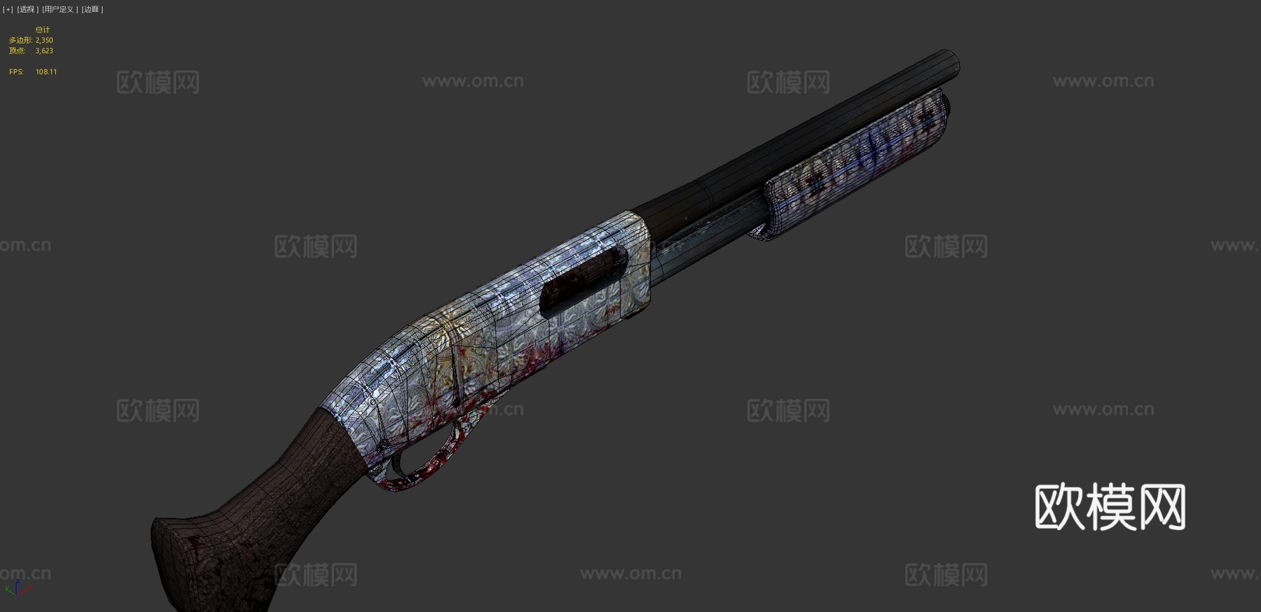 锯短型-救赎3d模型
