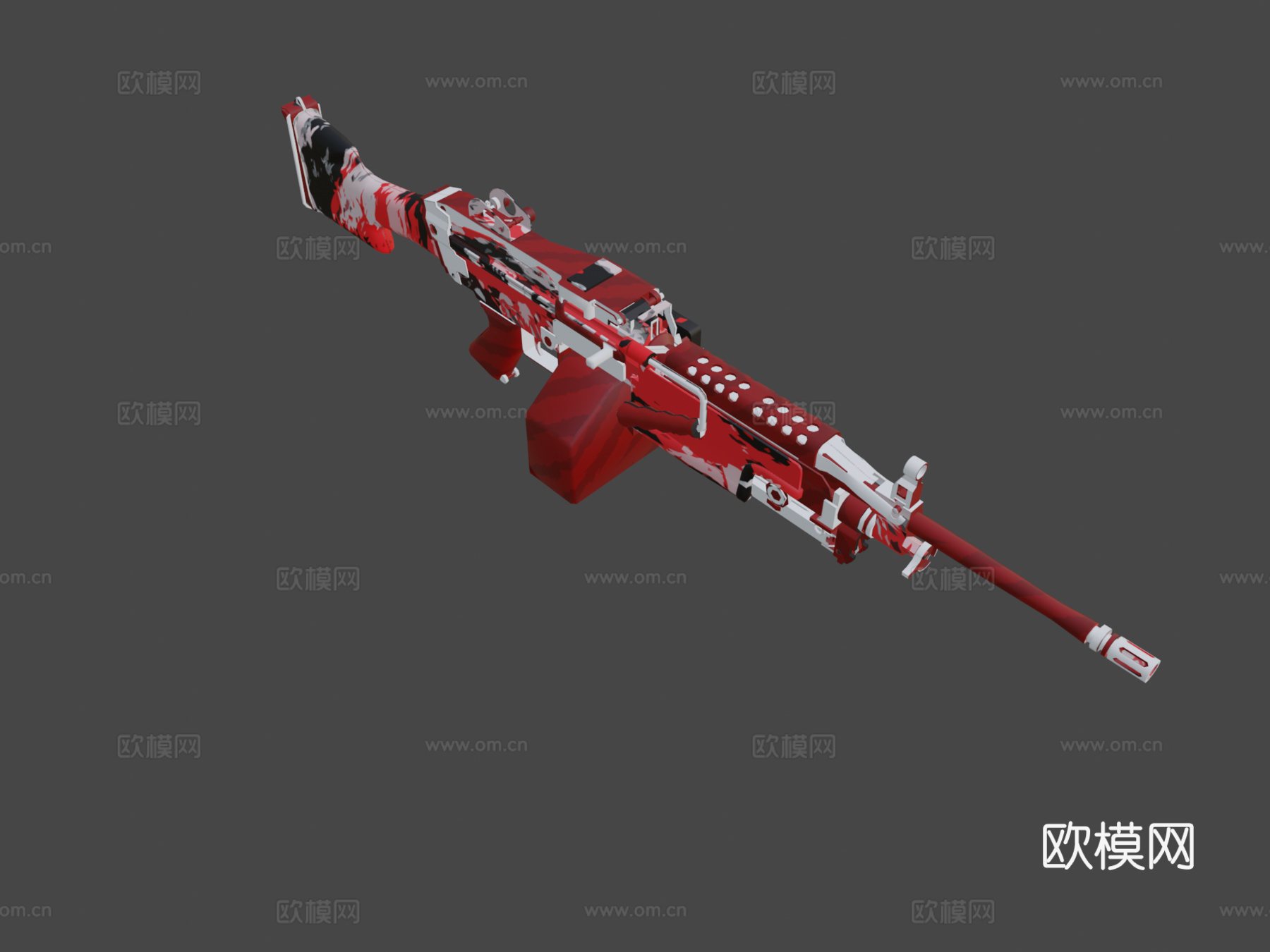 M249血溅版3d模型