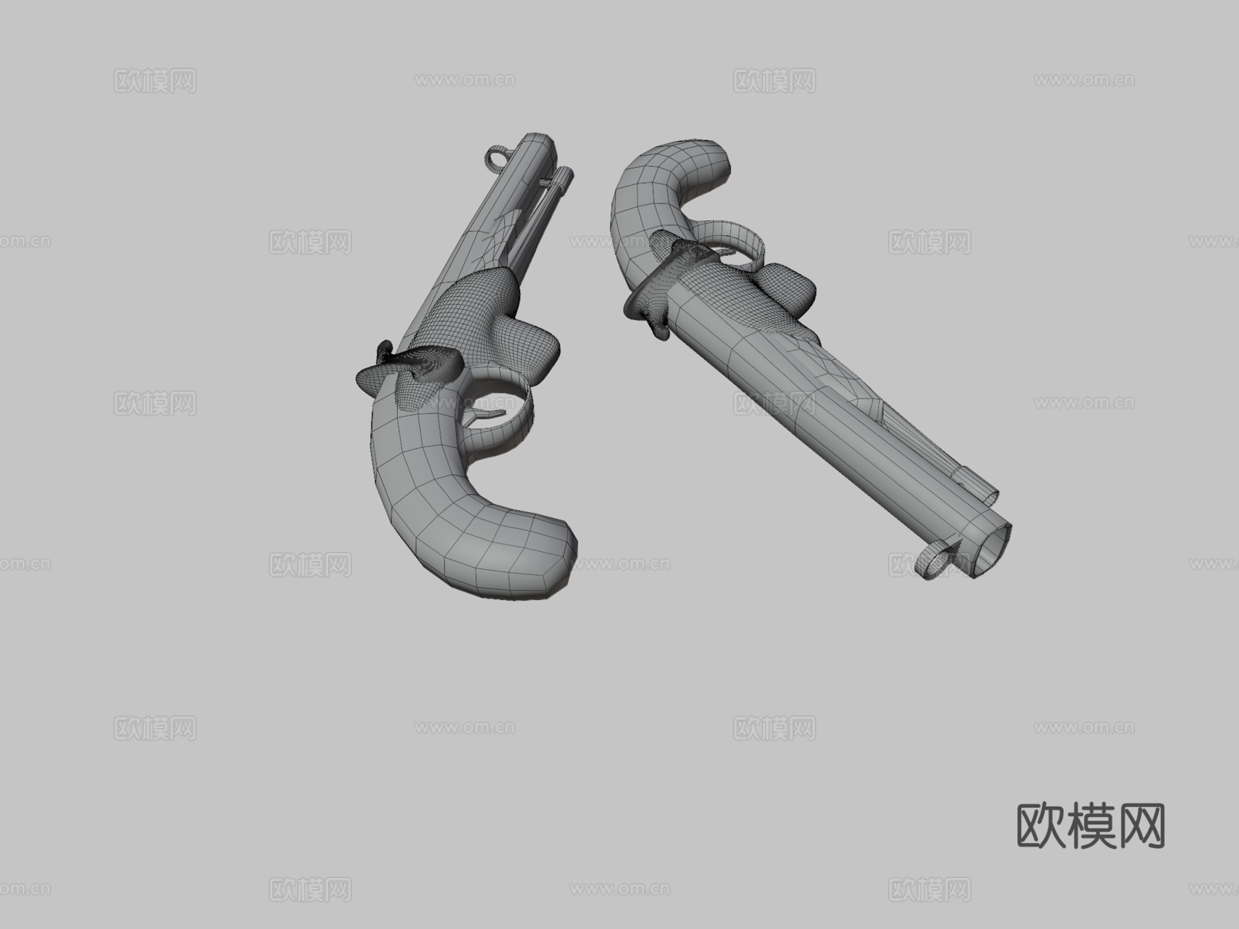 简易火枪3d模型