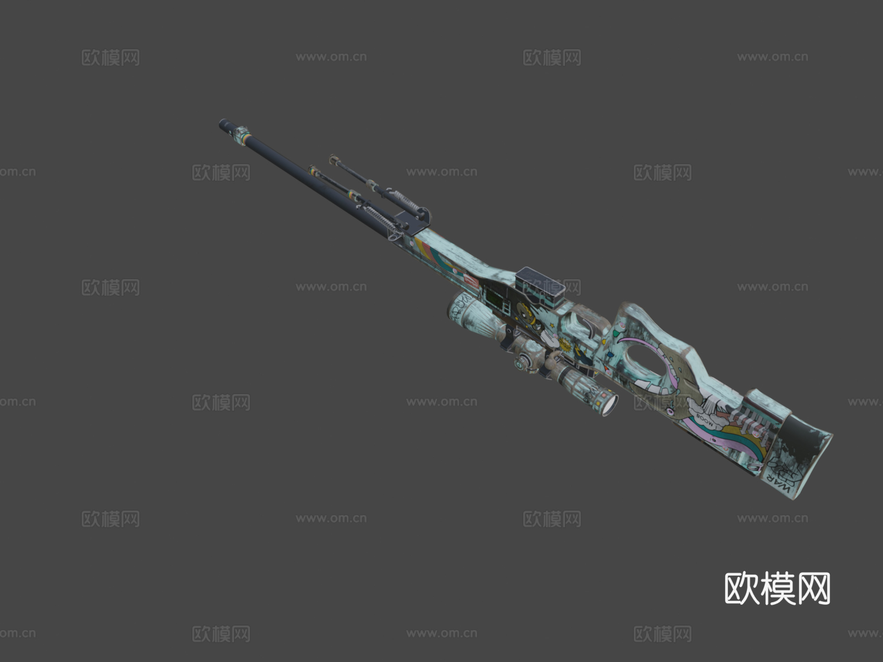 AWP-恐惧症3d模型