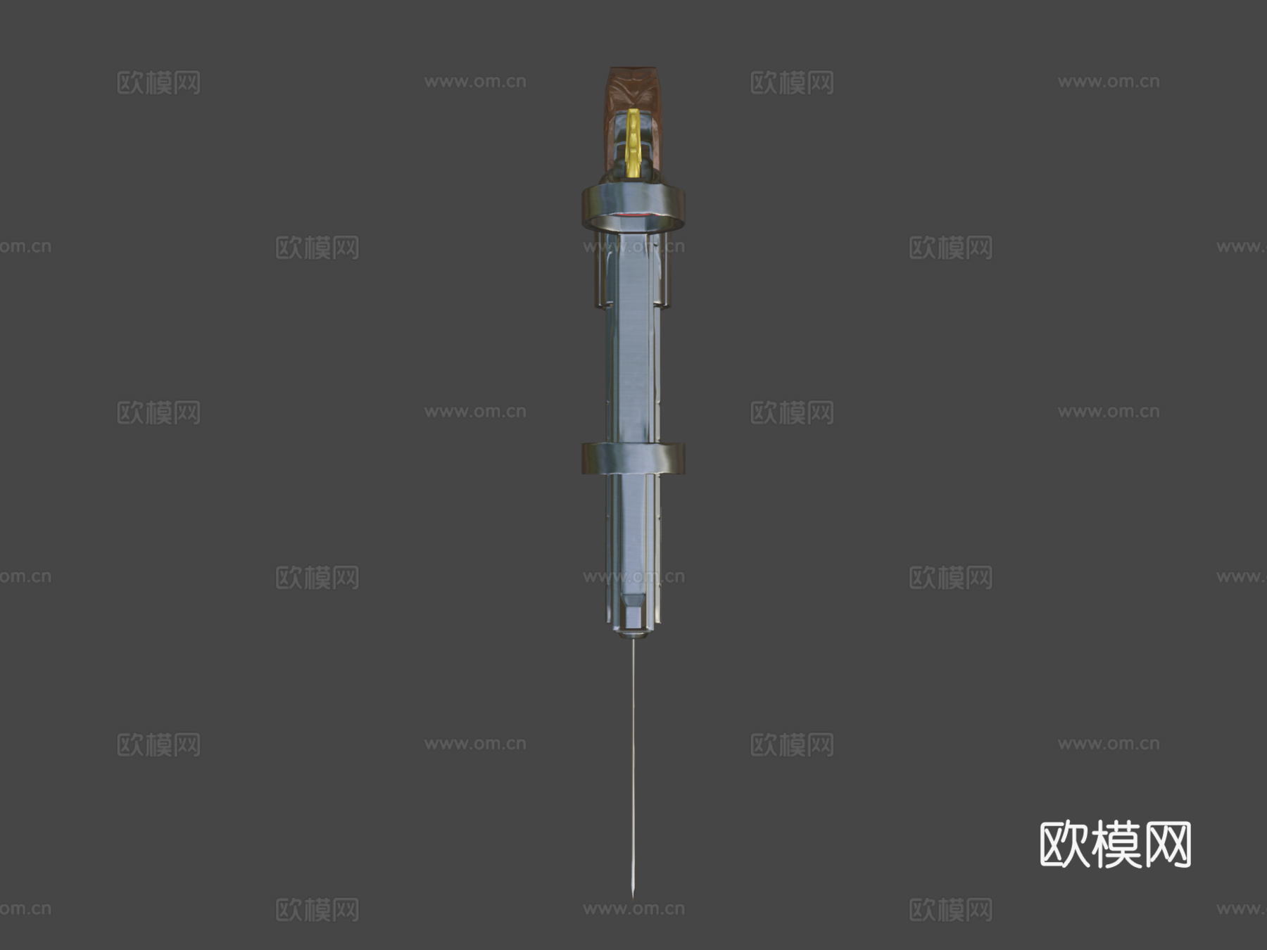 英雄武器科幻左轮3d模型