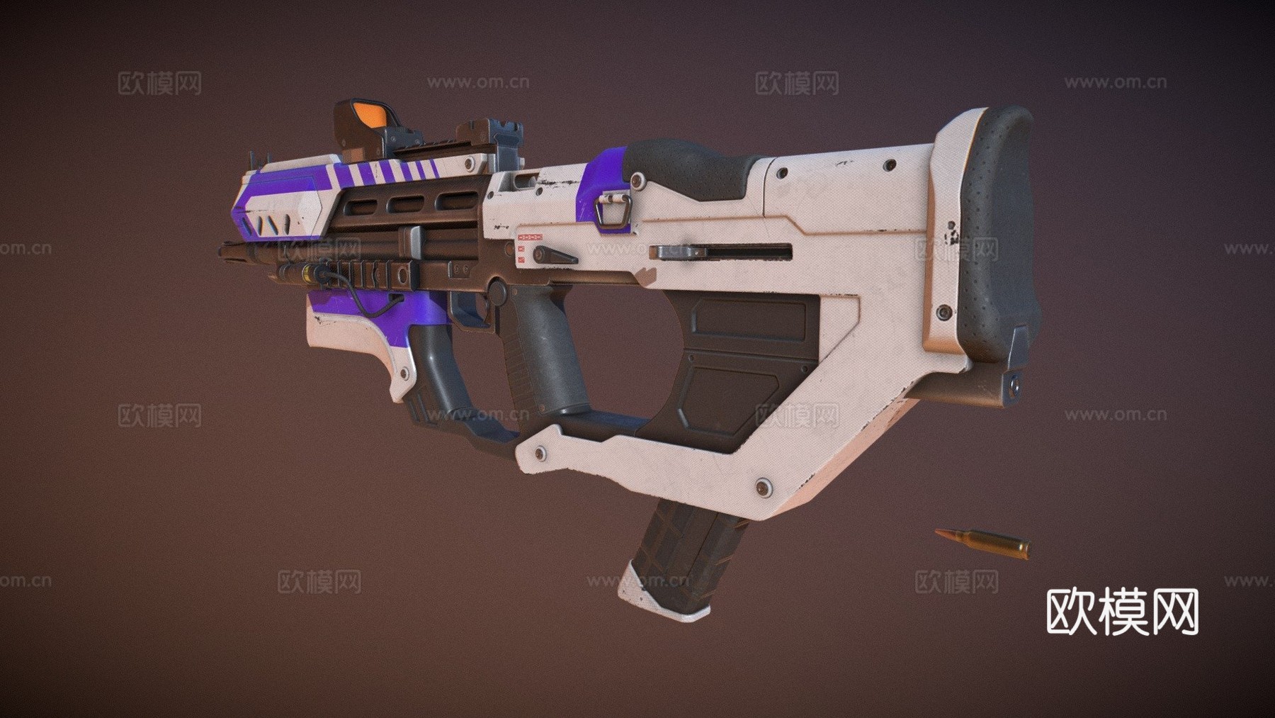 射击麦格枪(SMG)3d模型
