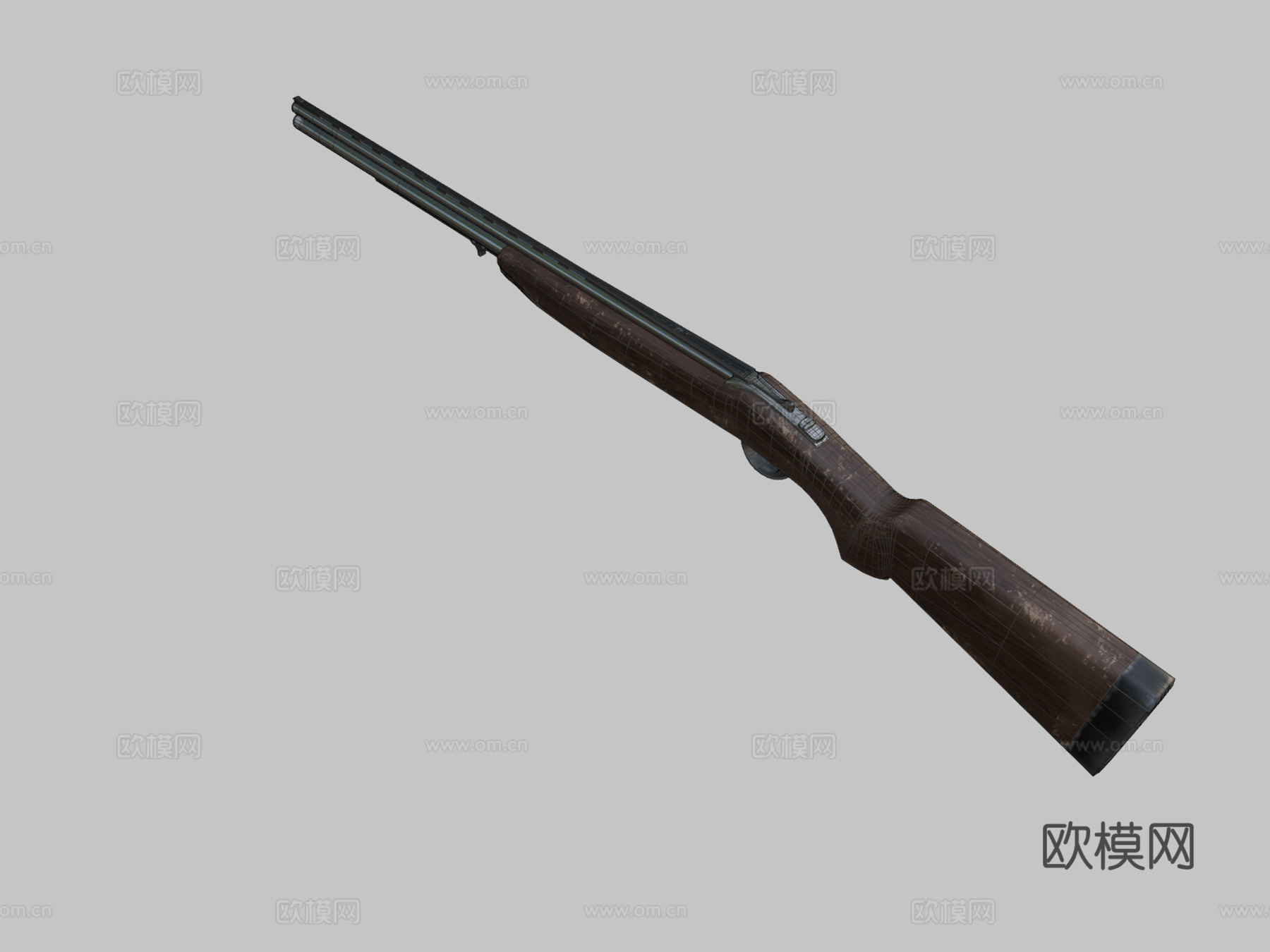 飞碟霰弹枪(罗特威尔72型)3d模型