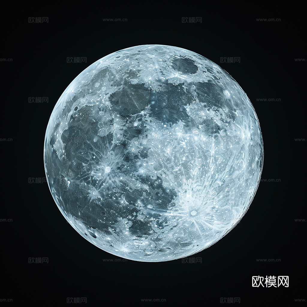 月球灯星球月亮陨石表表面
