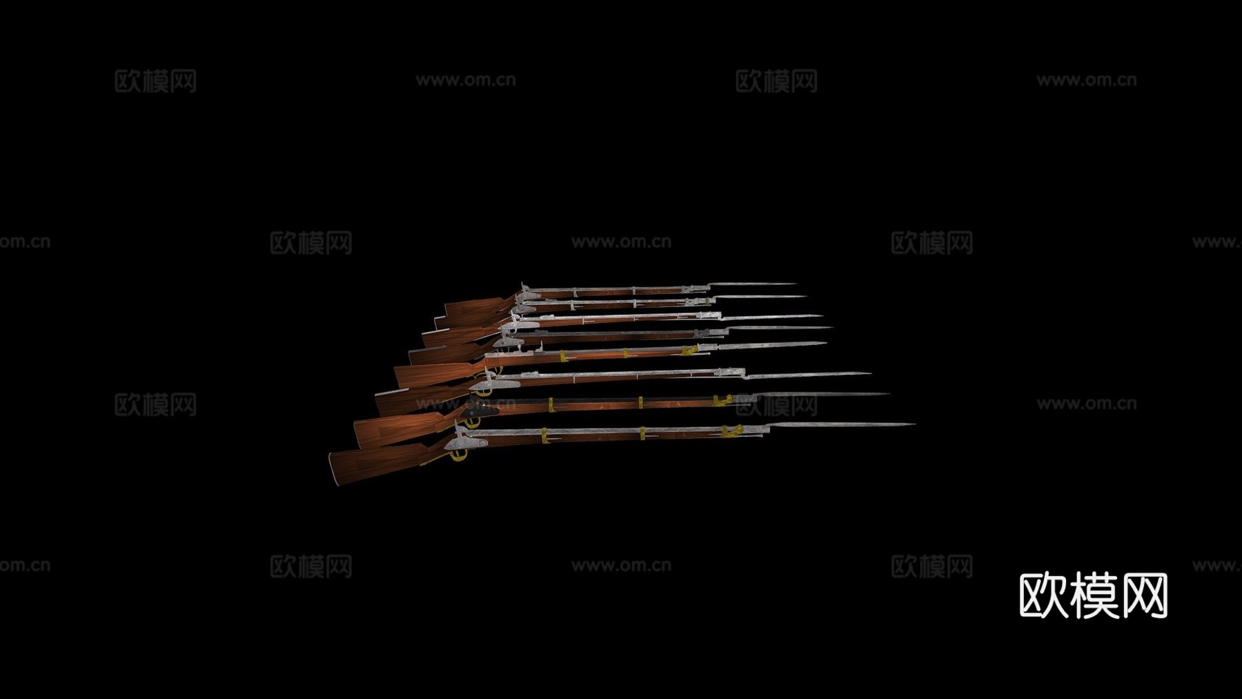 一级-滑膛枪与步枪3d模型