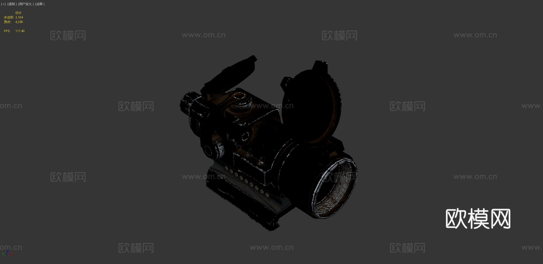Aimpoint PRO武器瞄准镜3d模型
