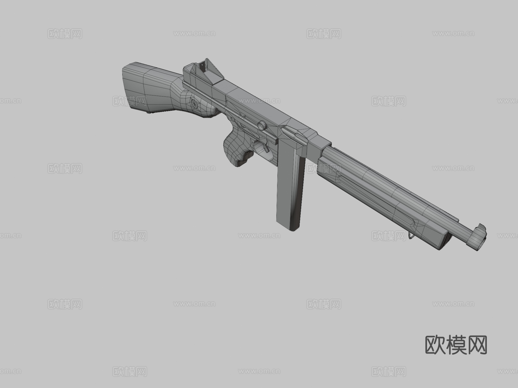 M1A1汤普森3d模型