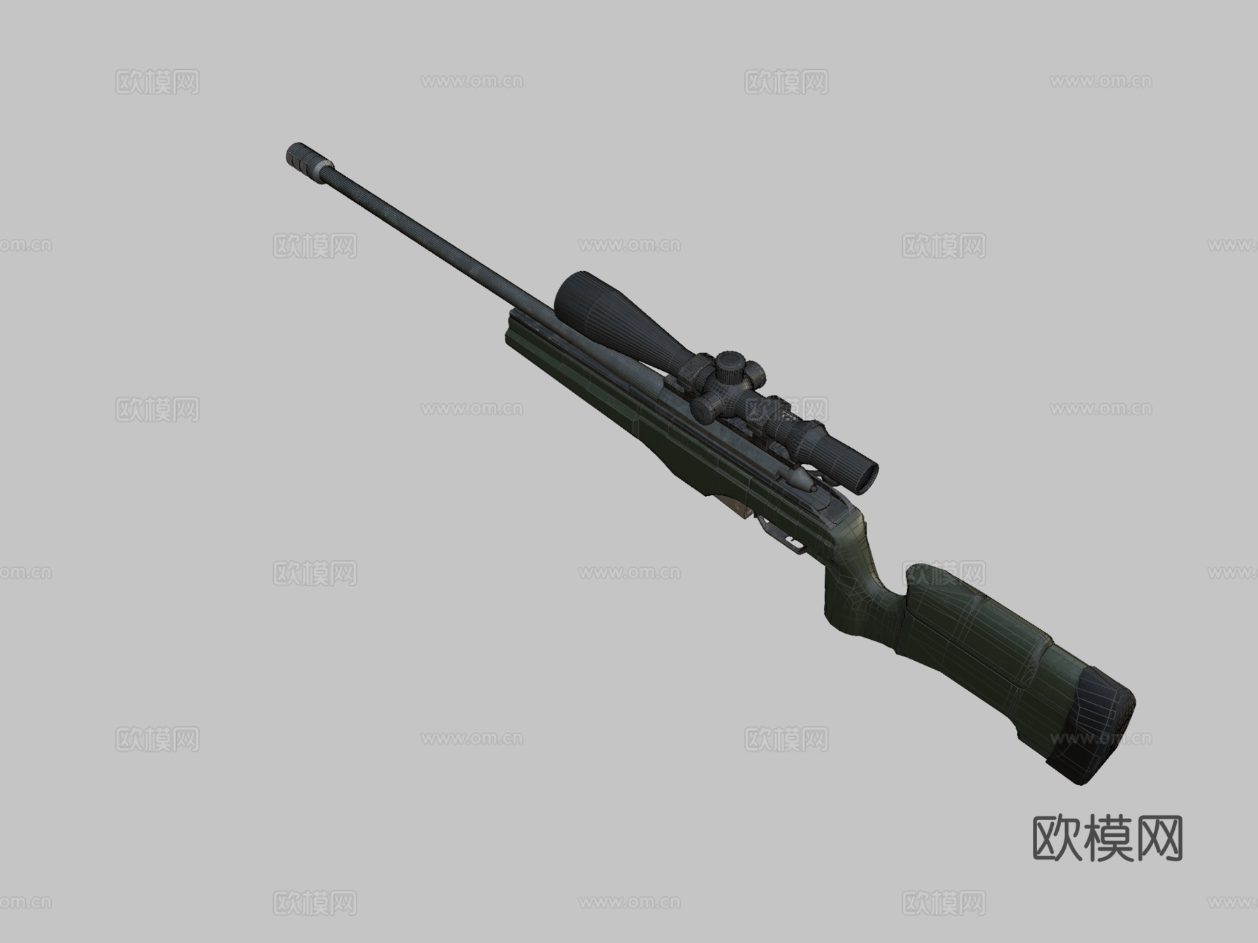 TRG-22狙击步枪3d模型