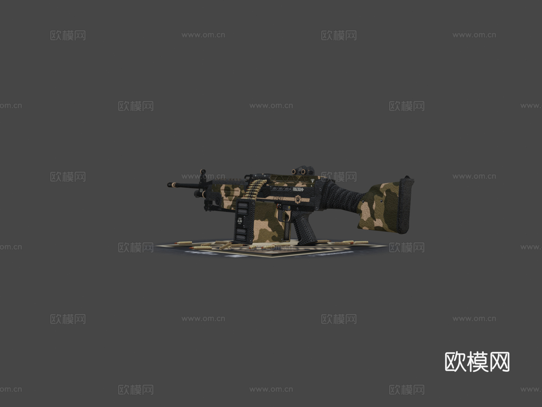 M249-黑沙3d模型