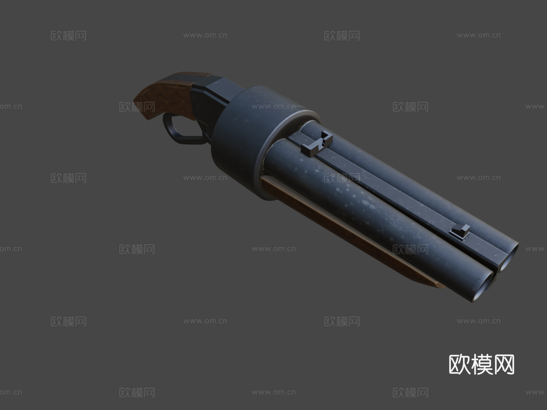 硬表面-散射枪3d模型
