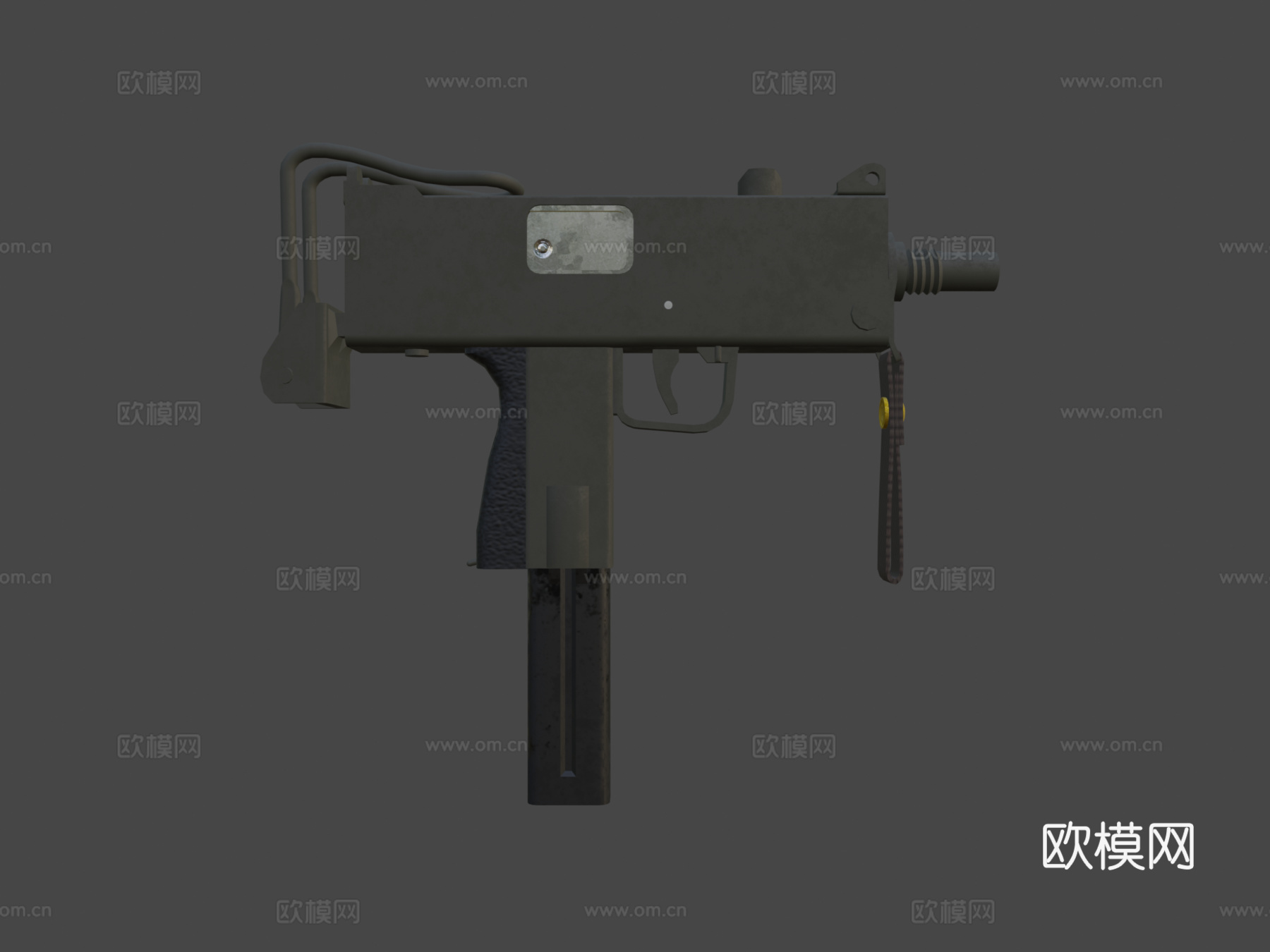 Mac10冲锋枪3d模型