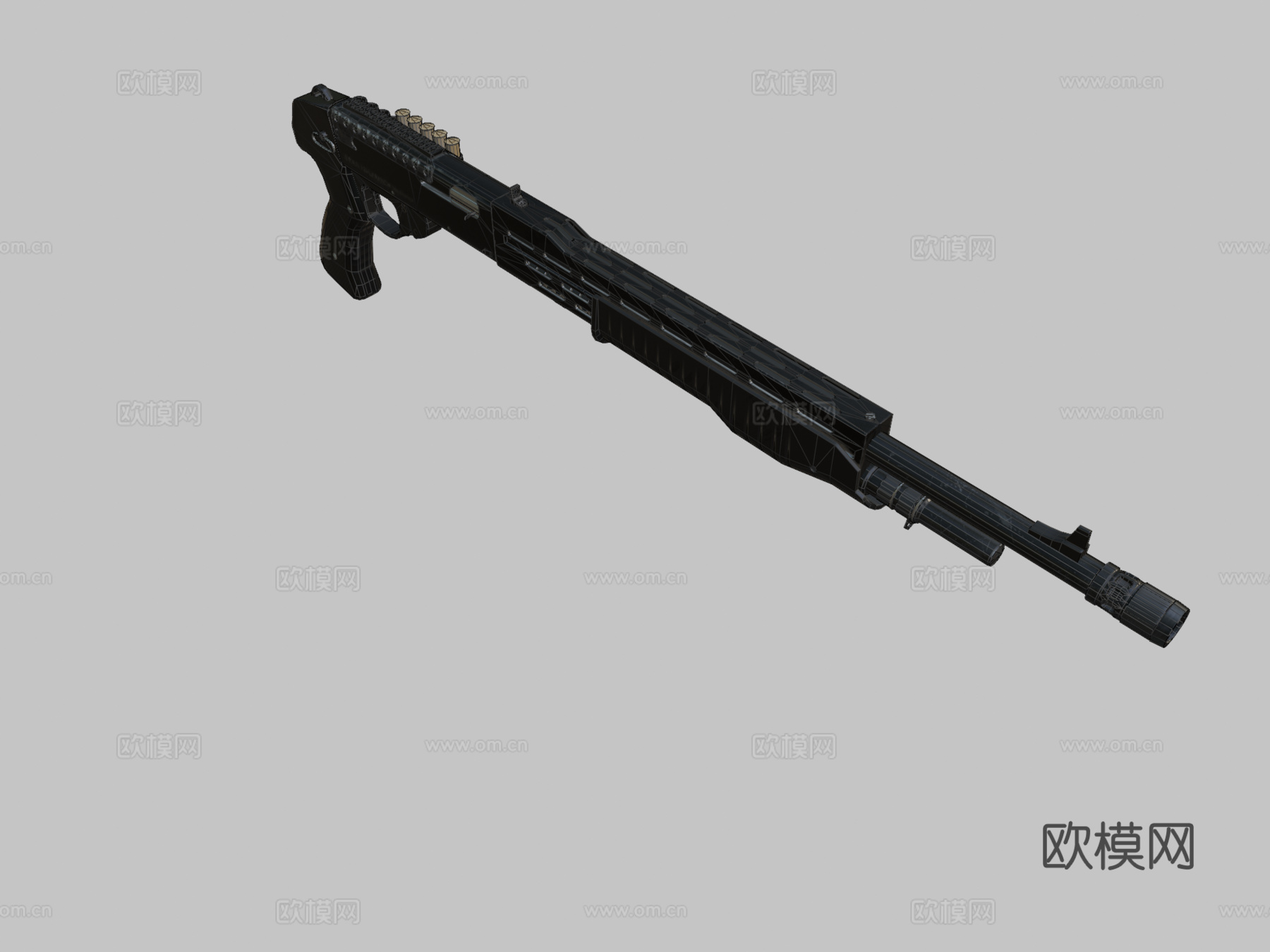 SPAS12霰弹枪3d模型
