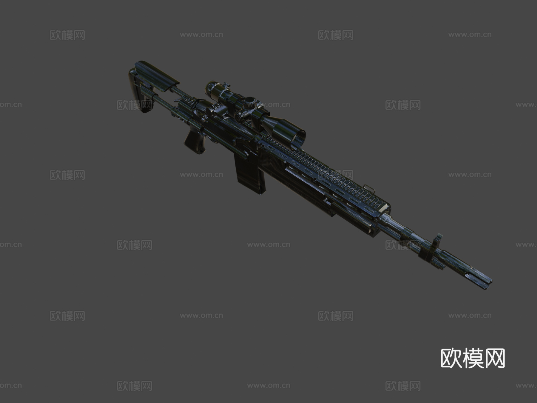 Mk14增强型战斗步枪3d模型