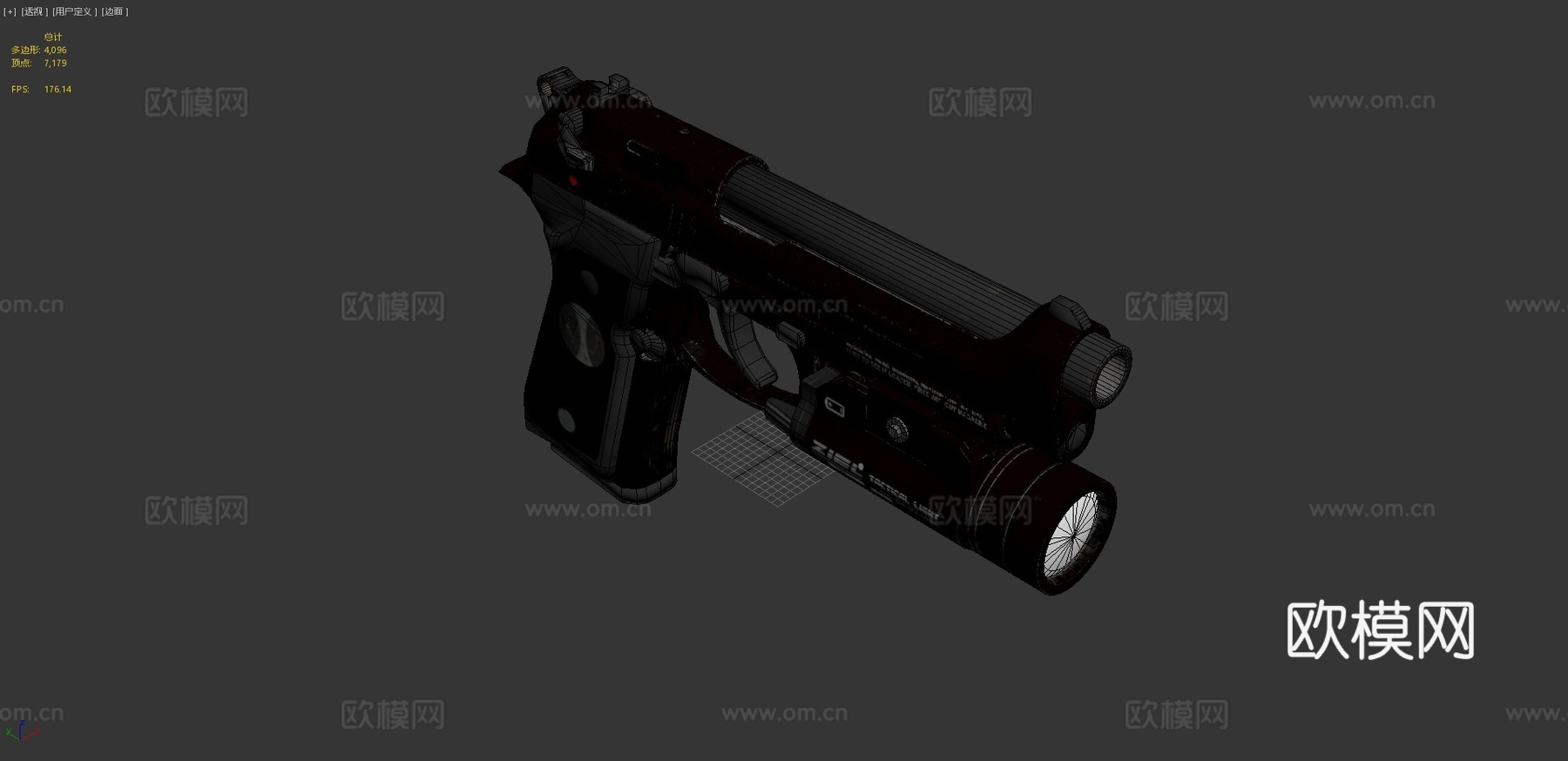伯莱塔M9A13d模型