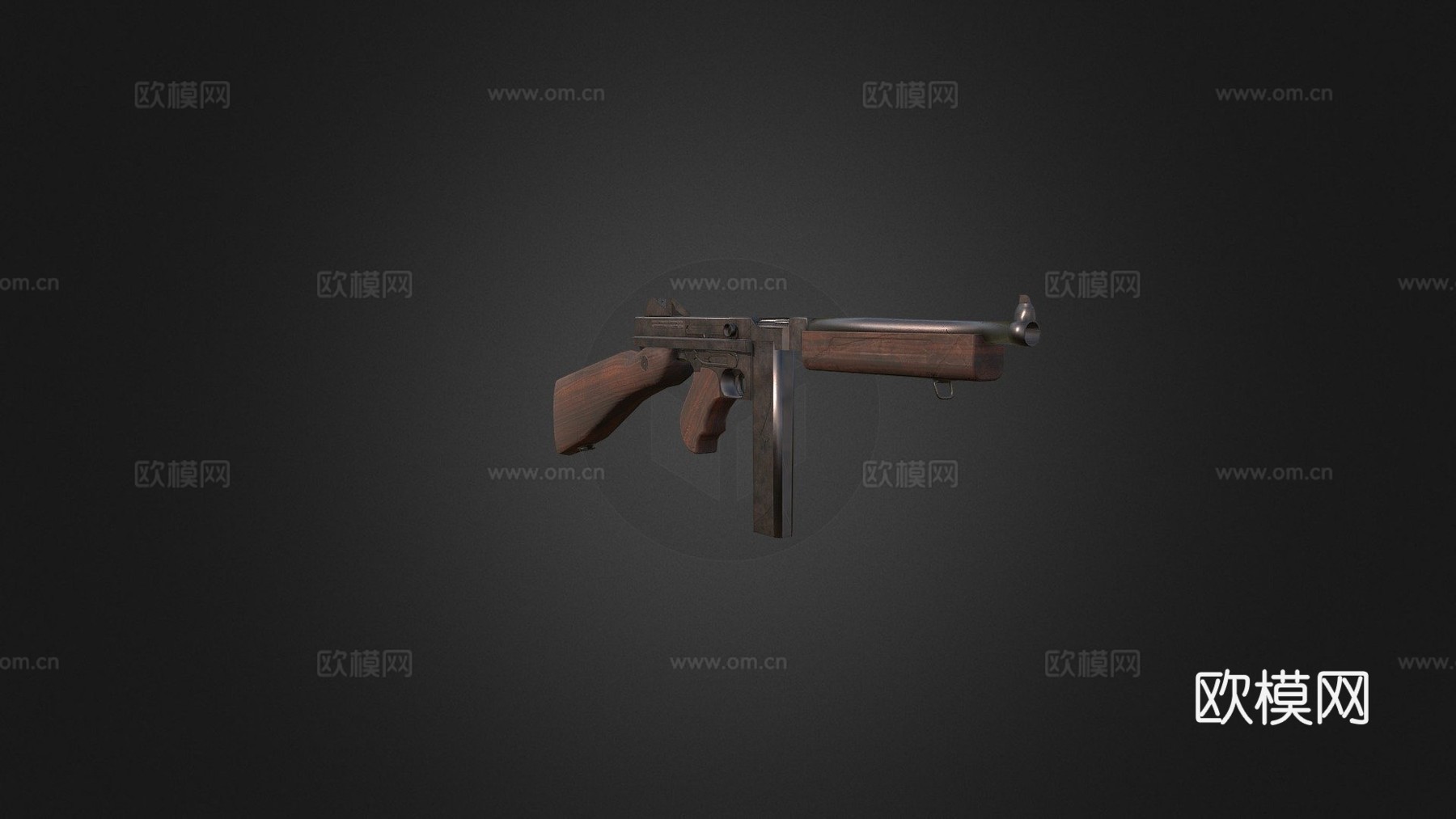 M1A1汤普森3d模型