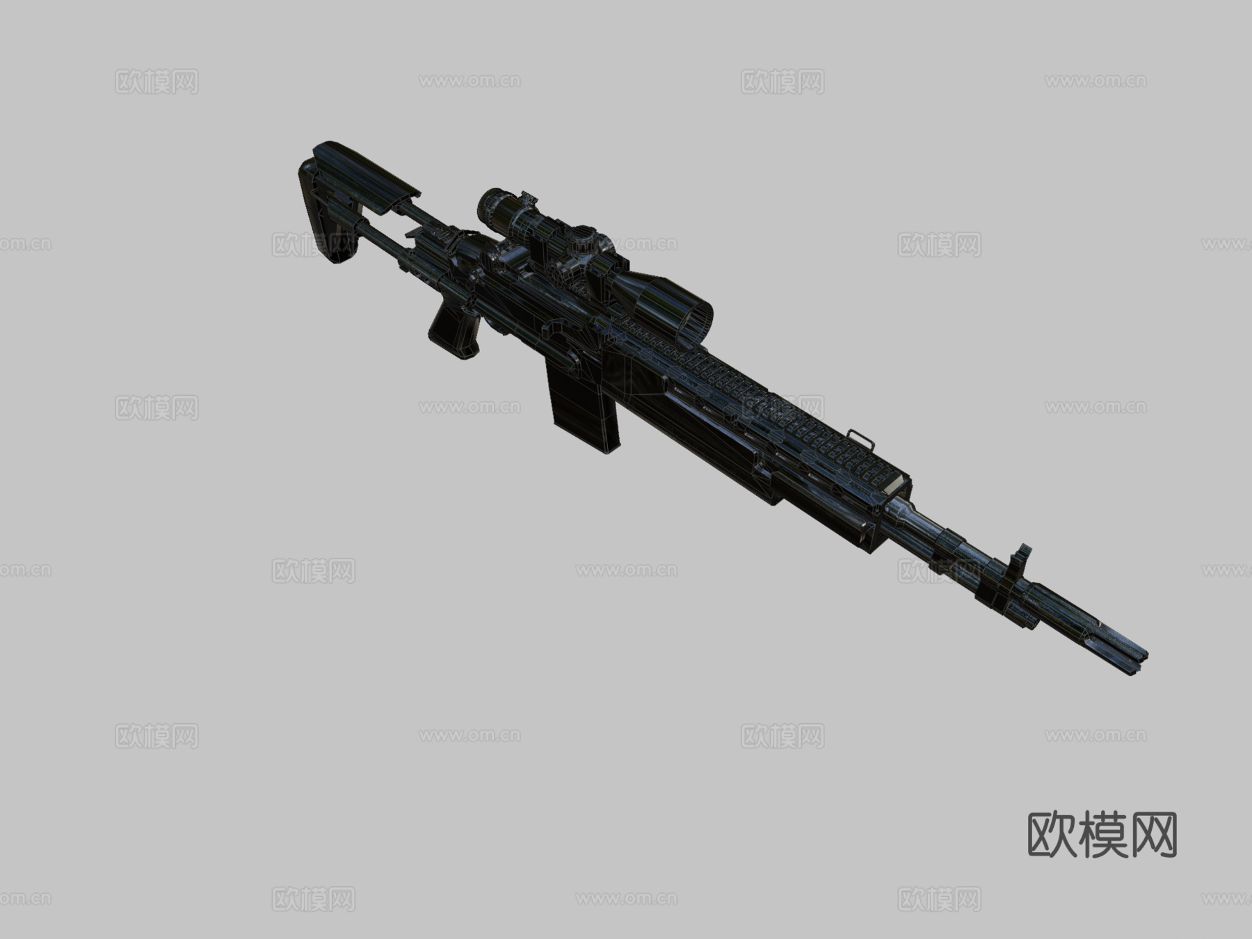 Mk14增强型战斗步枪3d模型