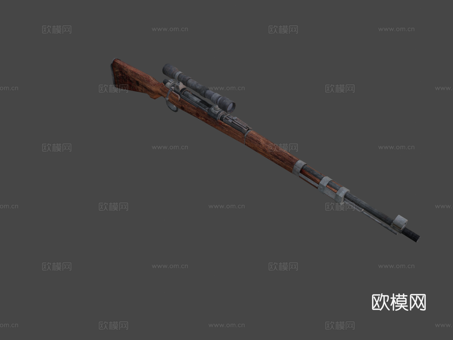 Kar98_低多边形3d模型