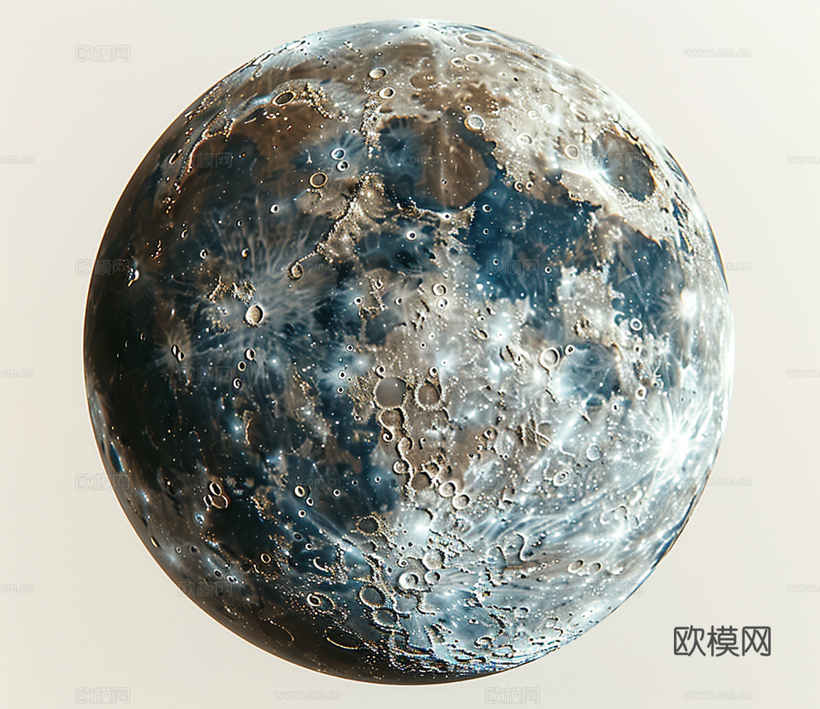 月球灯星球月亮陨石表表面