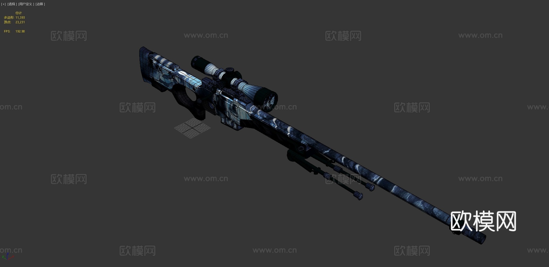 AWP-实验04号3d模型