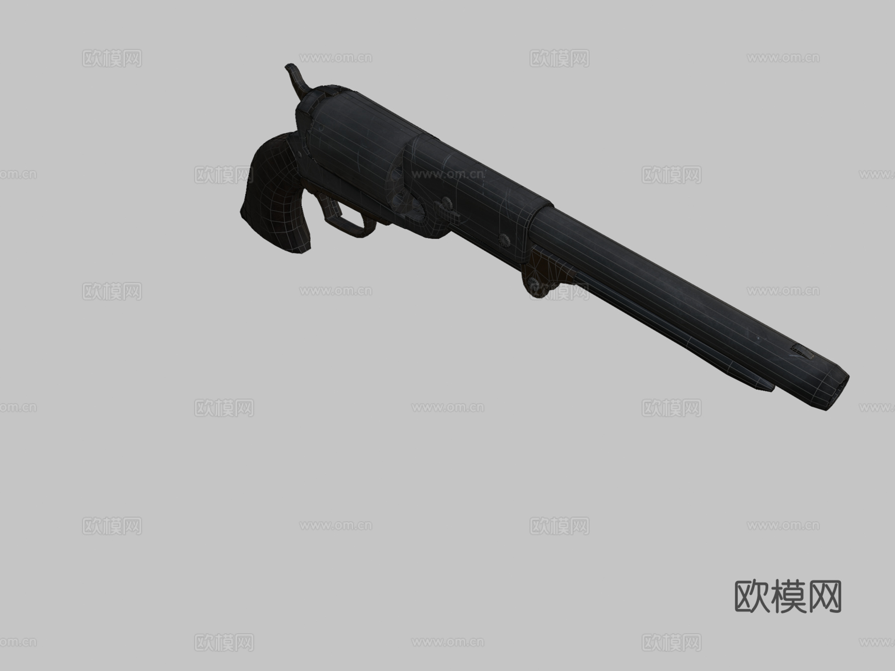 柯尔特沃克1847型3d模型