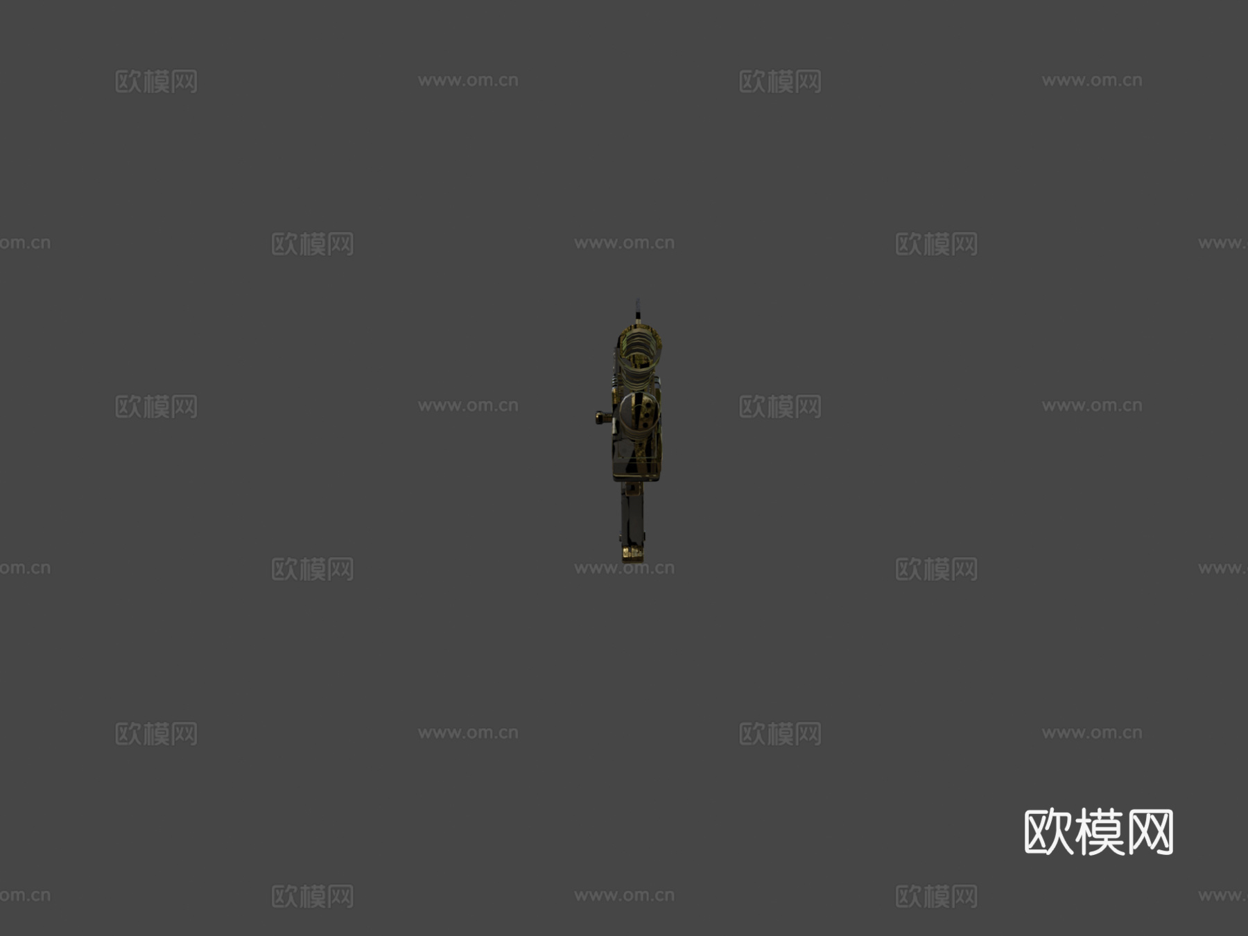 简易黄金霰弹枪3d模型