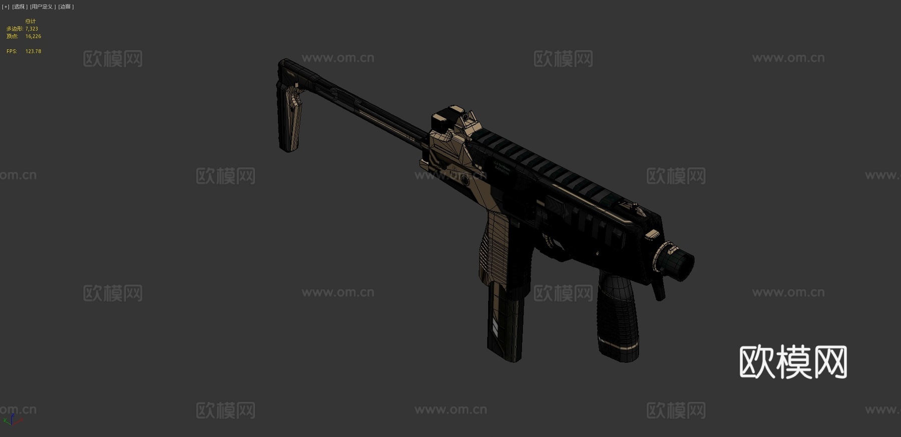 MP9-沙漠突击3d模型