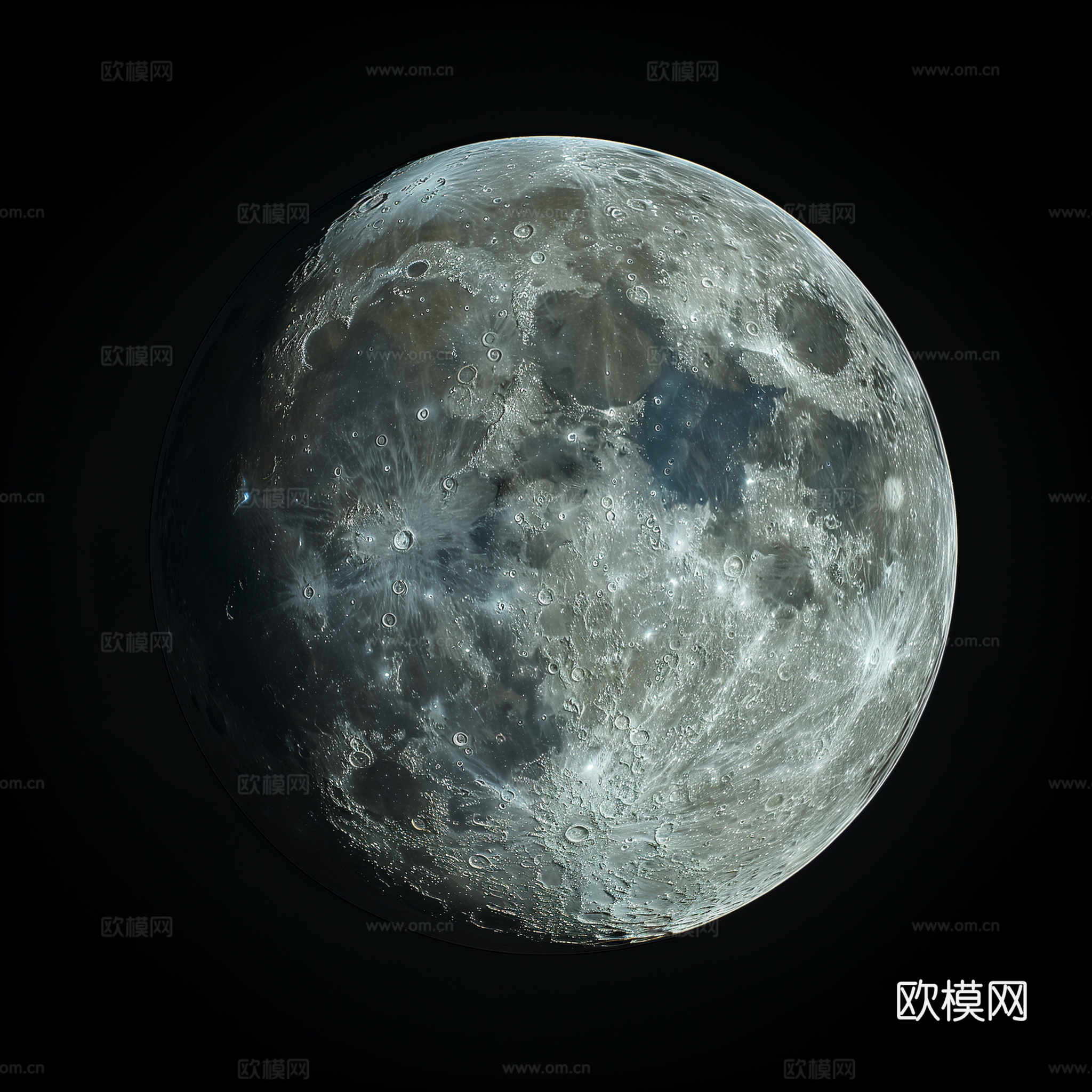 月球灯星球月亮陨石表表面