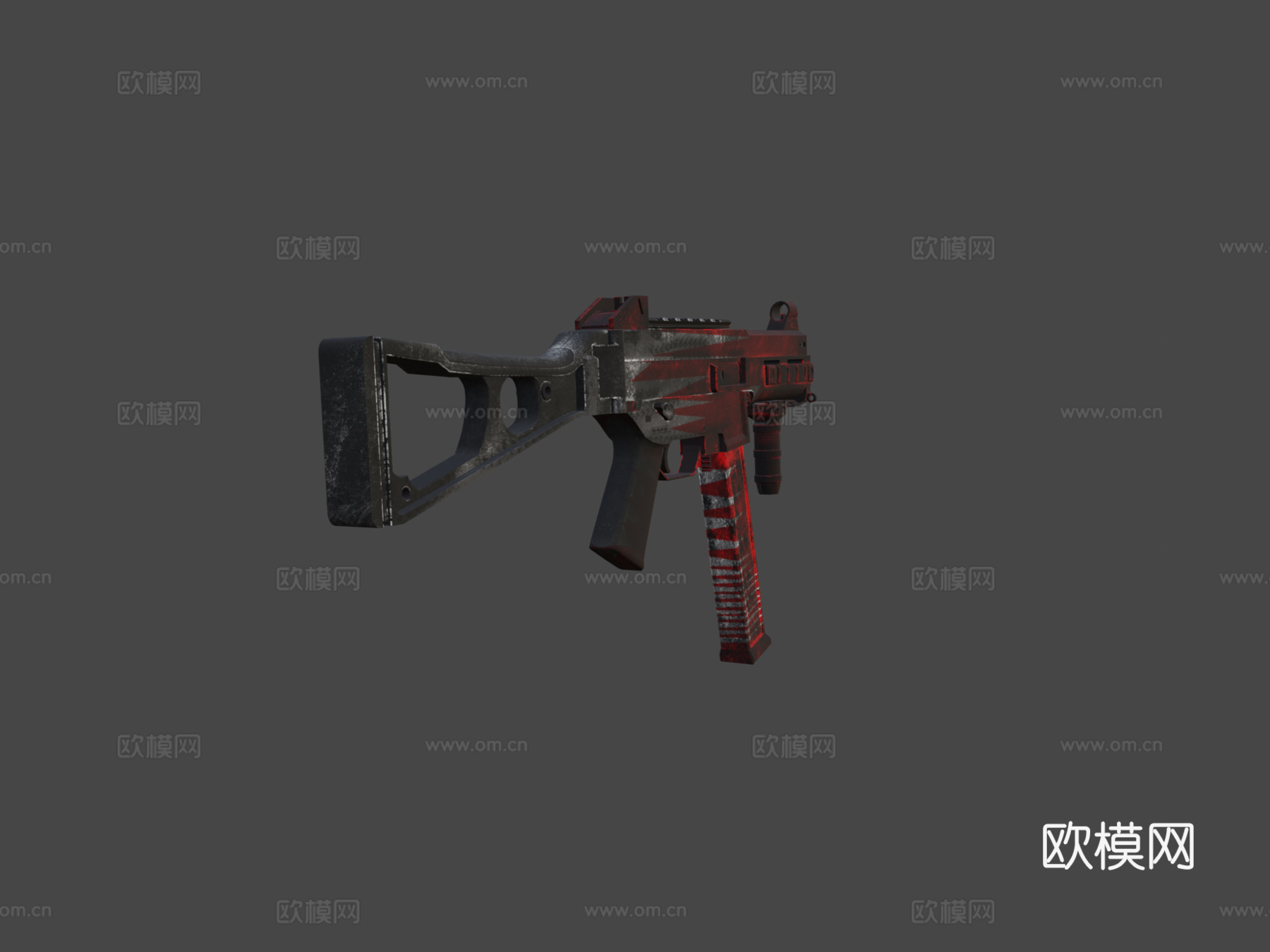 UMP-45-战争时刻3d模型