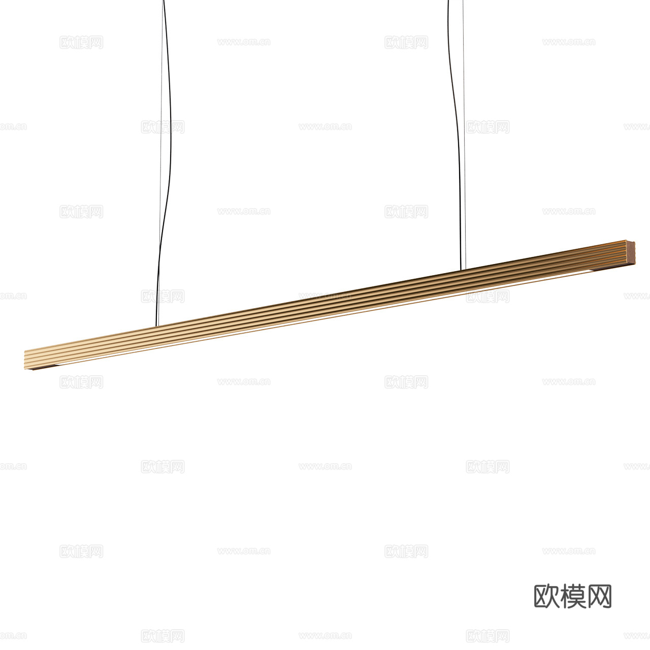 Rakumba 极简吊灯 长条吊灯 金属吊灯 办公吊灯3d模型